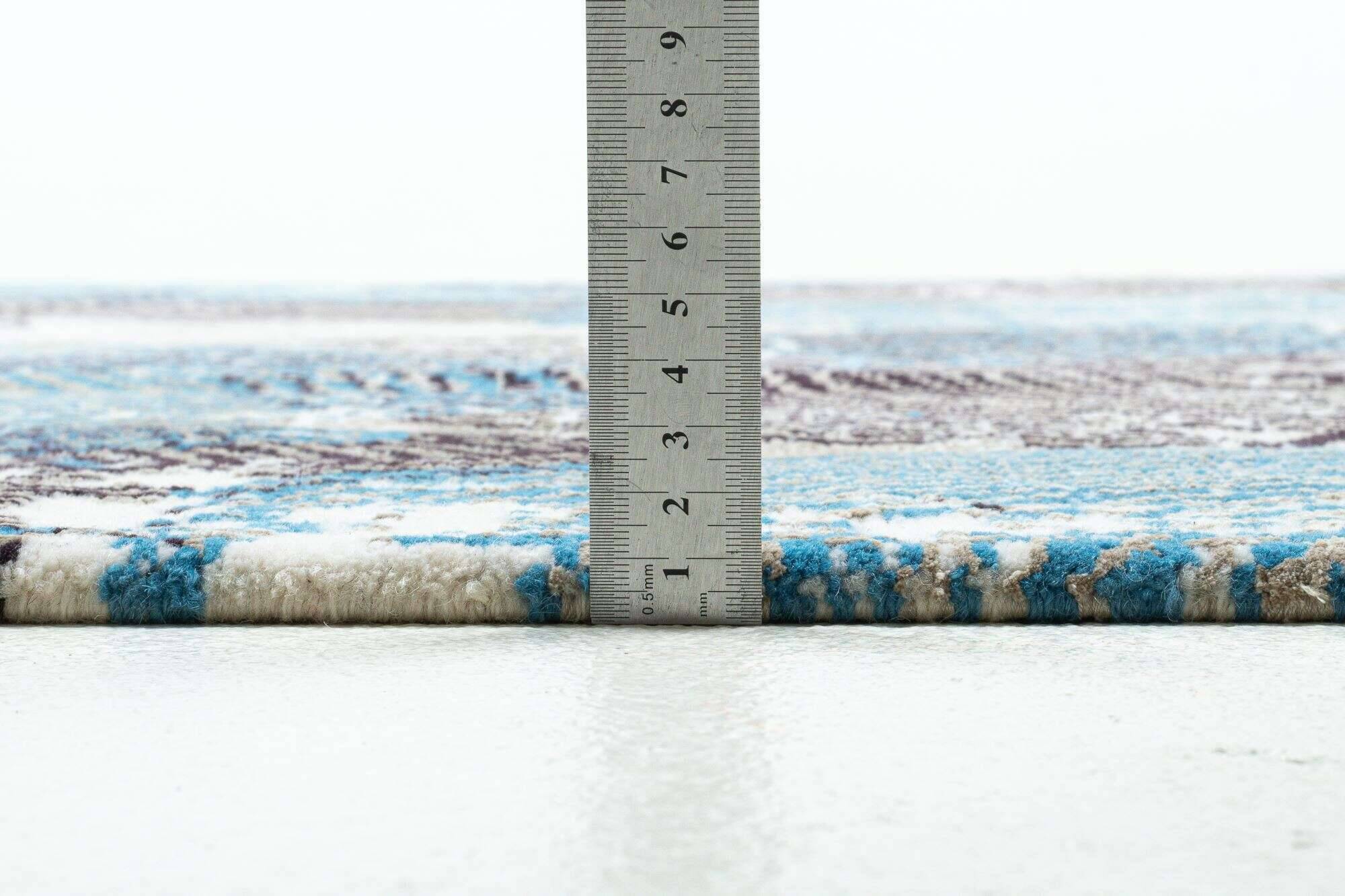 jabusilk60_c2314_453terra-multi_111232_5 Nepal Teppich Jabu Silk 60 Wolle Seide Design Teppich 245x302cm