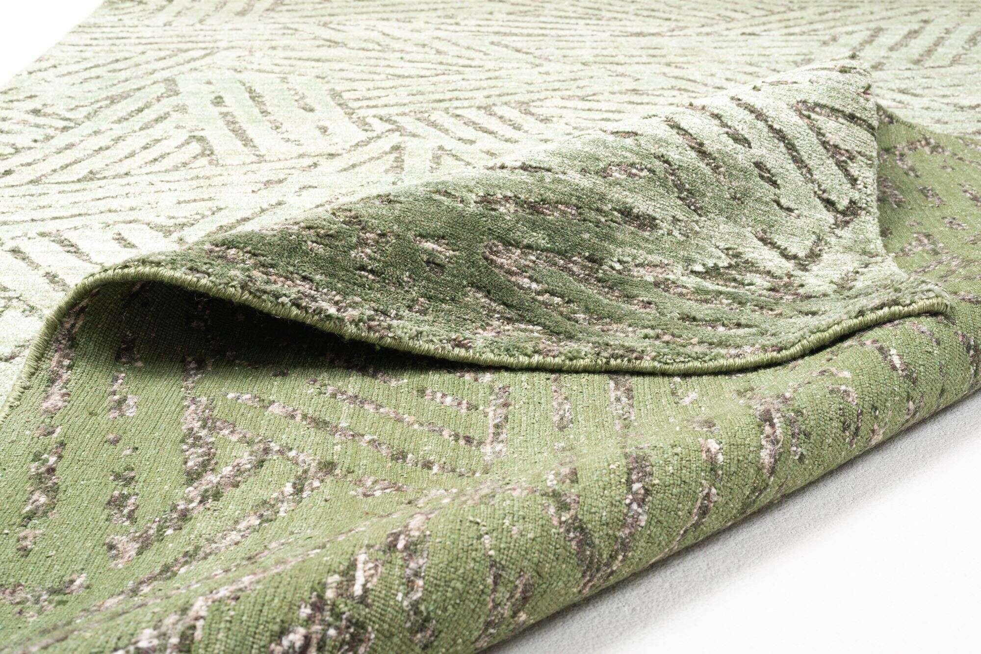 phoenix_zo-2321-19_300green_418201_9 Moderner Teppich 160x230cm Phoenix Handgeknüpft Grün