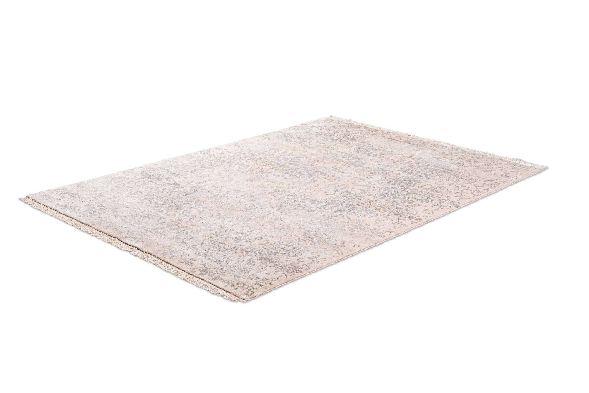 queensland_4728_550beige_405344_2 Design Teppich Queensland 170x240cm Handgeknüpft Viskose grau