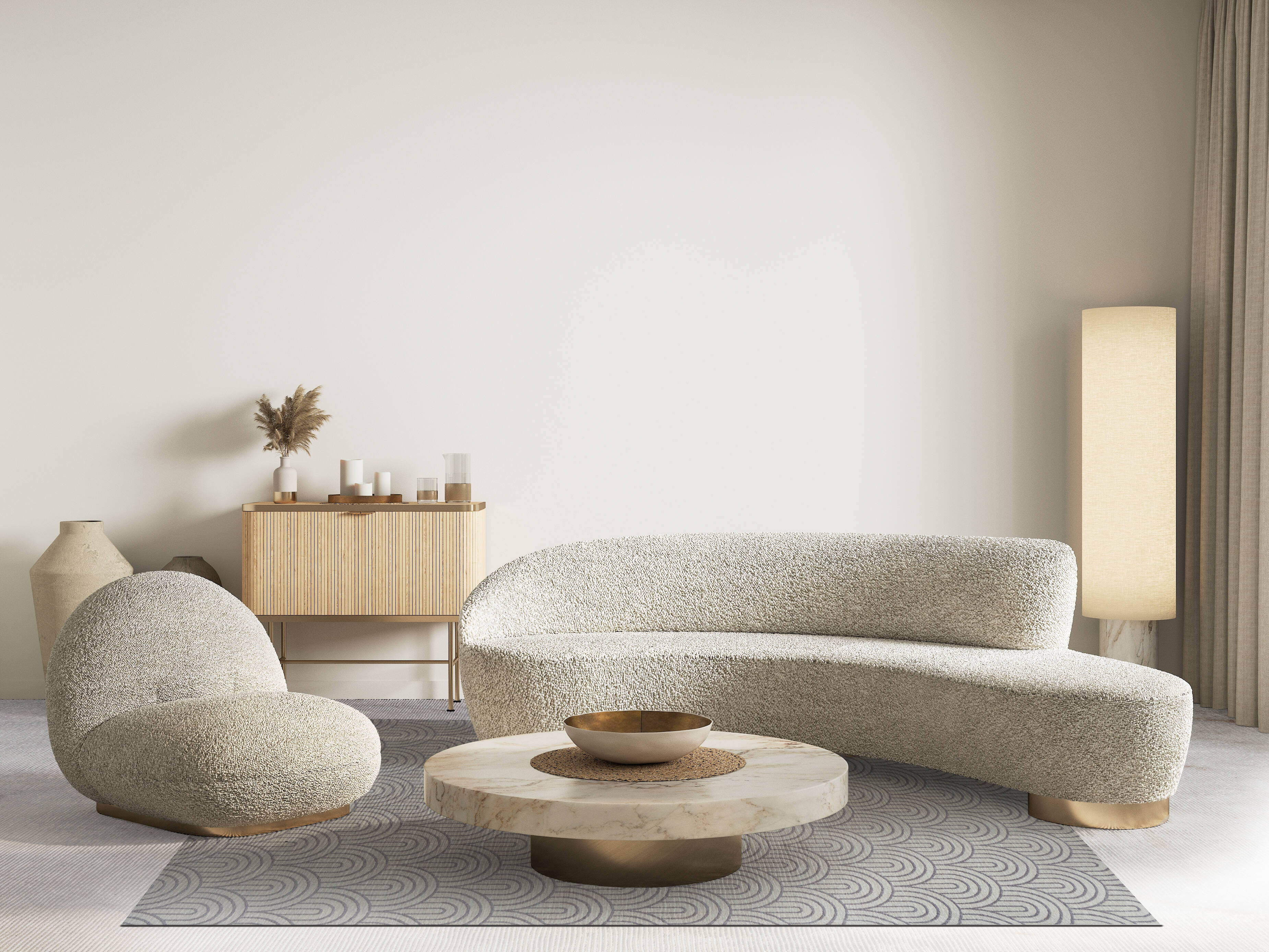 Moderner Teppich ARCO GRAY - Waschbarer Teppich Moderner Teppich ARCO GRAY - Waschbarer Teppich