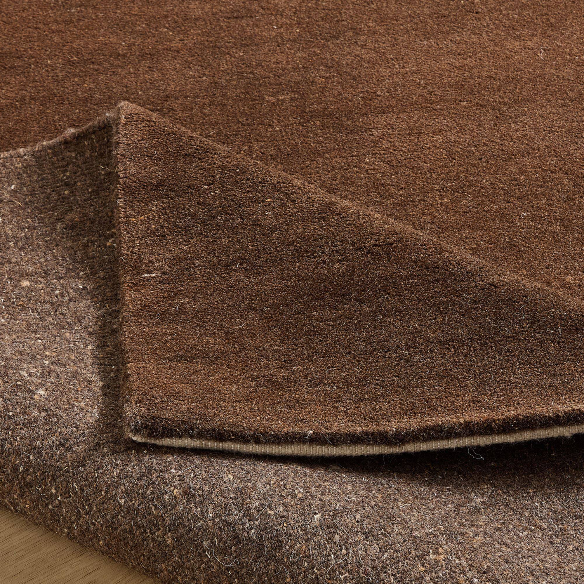 Natur Pur Teppich "Heaven" einfarbig in braun