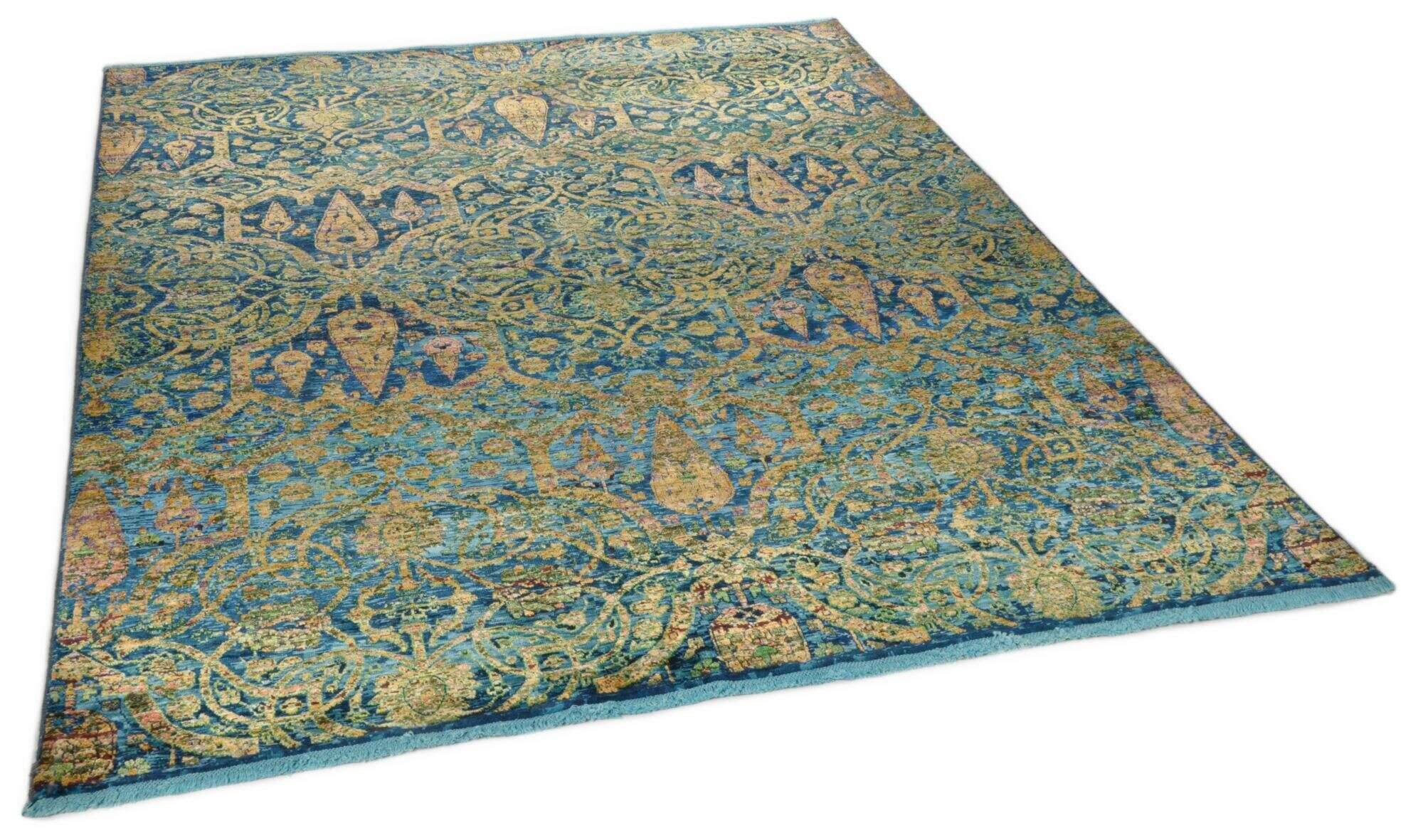 sadra_mb01_705bluemulti_413228_2 Sadra Design Teppich Handgeknüpt
