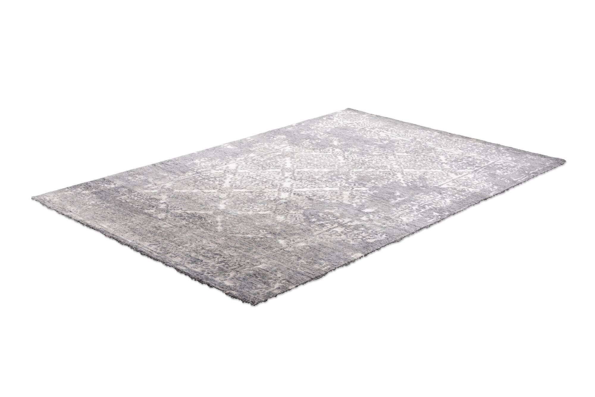 queensvillage_zo-2204-17_650grey_409275_2 Vintage Teppich Queensvillage 160x230cm Handgeknüpft Wolle Viskose