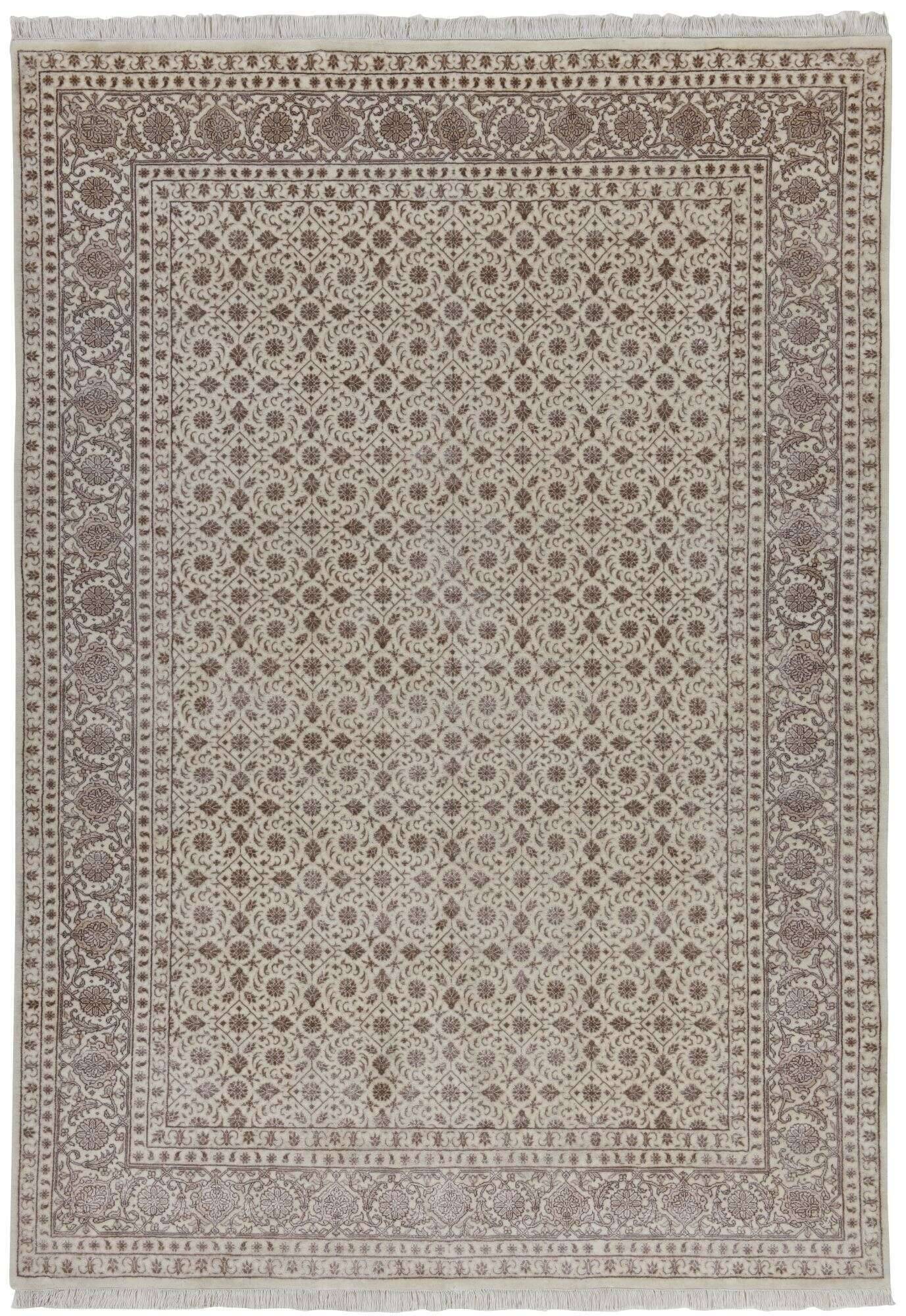 sultanabad_herati_573creamcream_1_413234_1 Sultanabad Handgeknüpft Klassisch Wolle Viskose creme beige