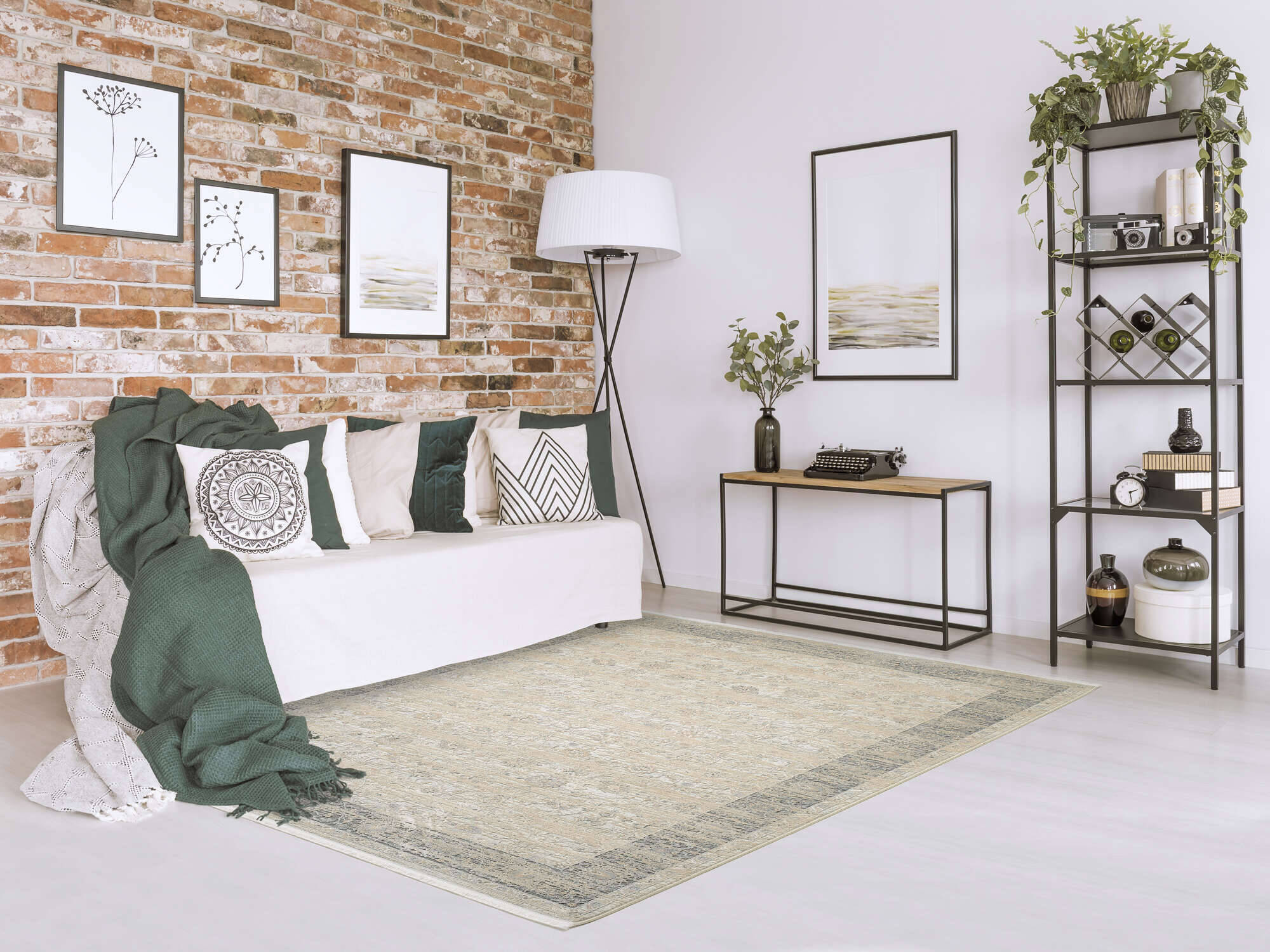 HOR01-945-1 Horus Nima Teppich Vintage Klassisch beige
