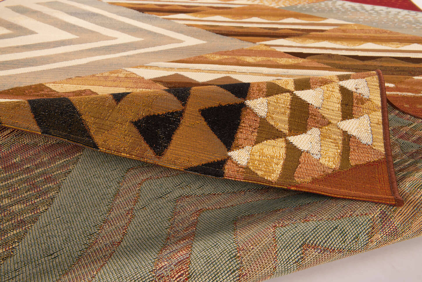 Aurora_GF035_505brownmulti_418438_9 Flachgewebe Aurora GF-035 In und Outdoor geeignet