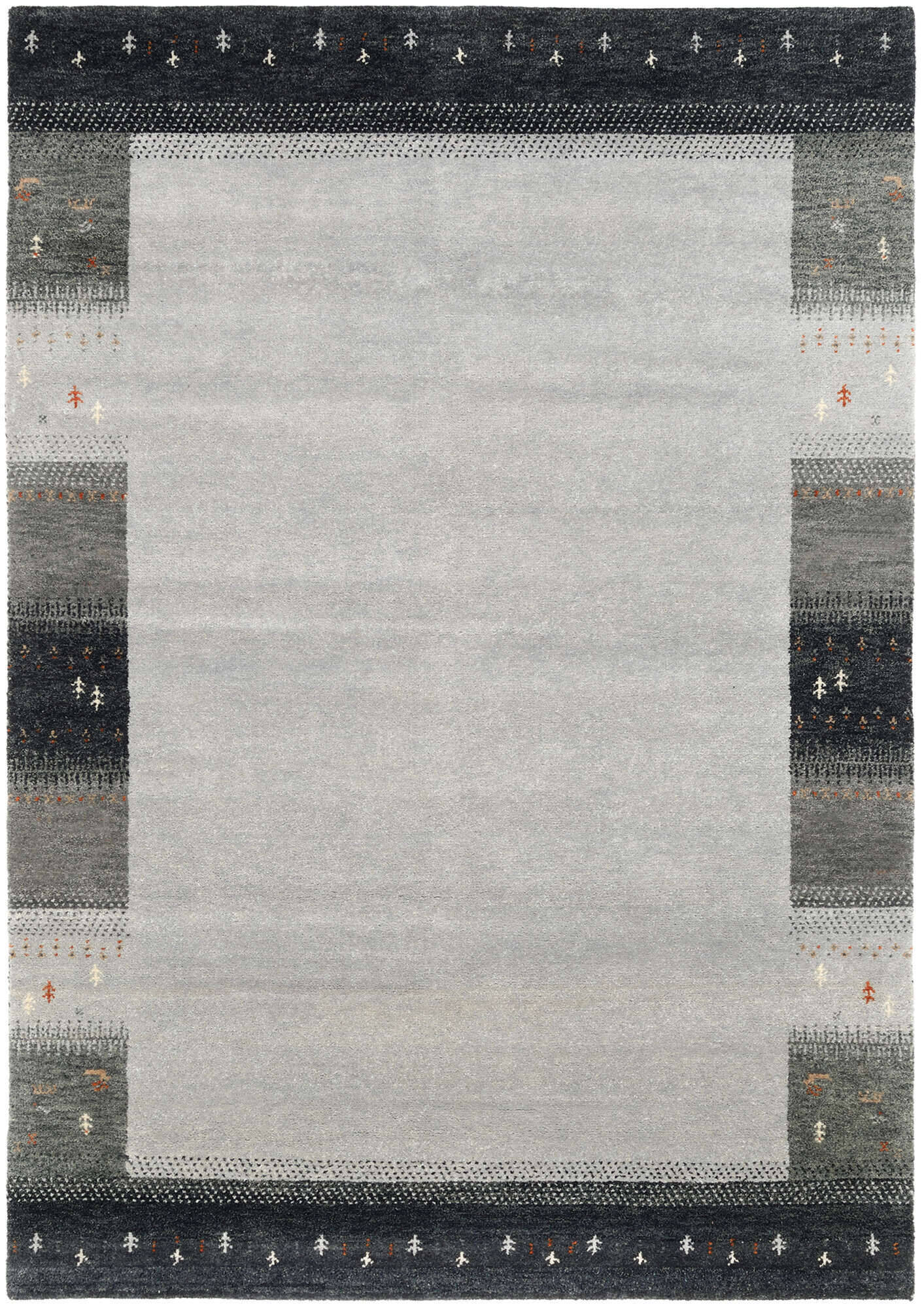 INT04-448-28 Teppich Intense Mala Gabbeh Design Handgeknüpft Schurwolle