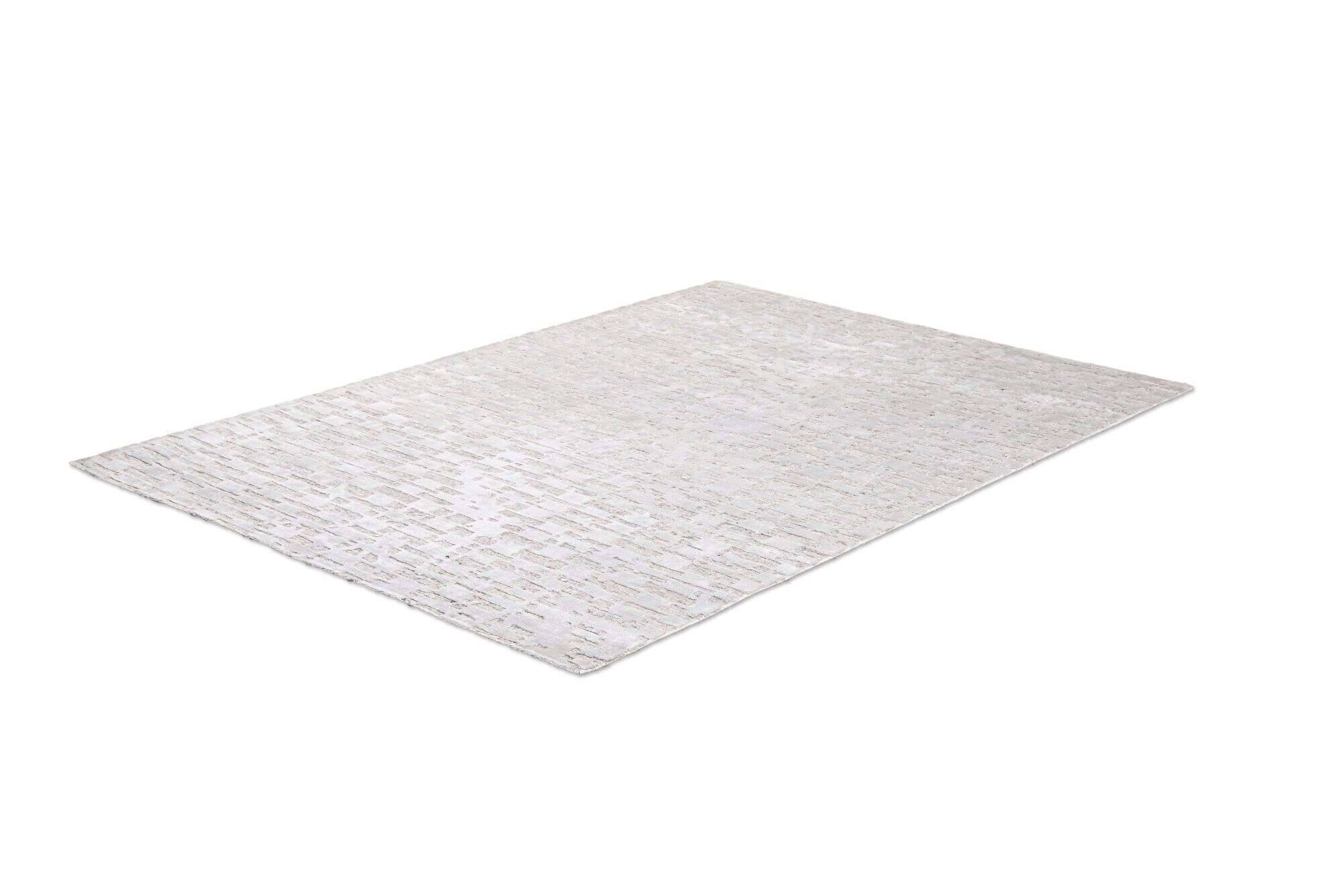 victoria_zo-2749-18_650grey_415391_2 Victoria Moderner Teppich 160x230cm Viskose Wolle beige mit grau