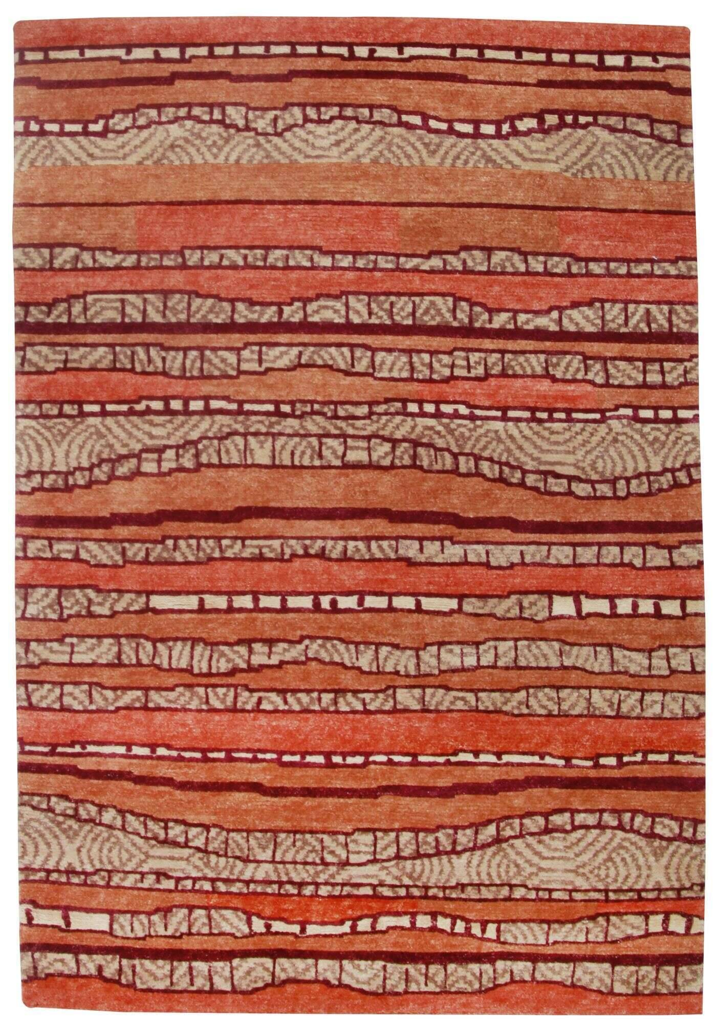 TalongaSilk_RSK686_455terramulti_413187_1 Talonga-Silk Nepalteppich ca: 163 x 236 cm Handgeknüpft