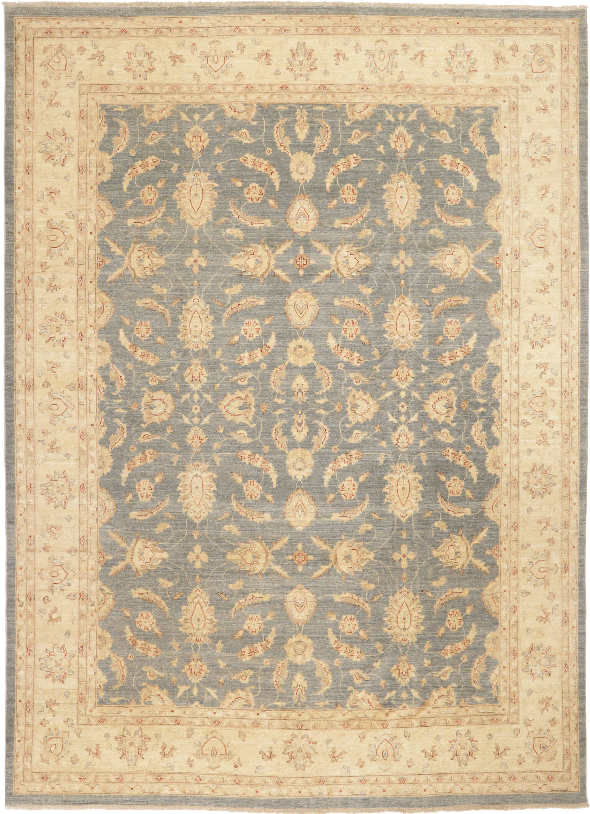 RSN359192-00001 Teppich Ziegler 293x398cm Orientteppich grau Handgeknüpft Wolle