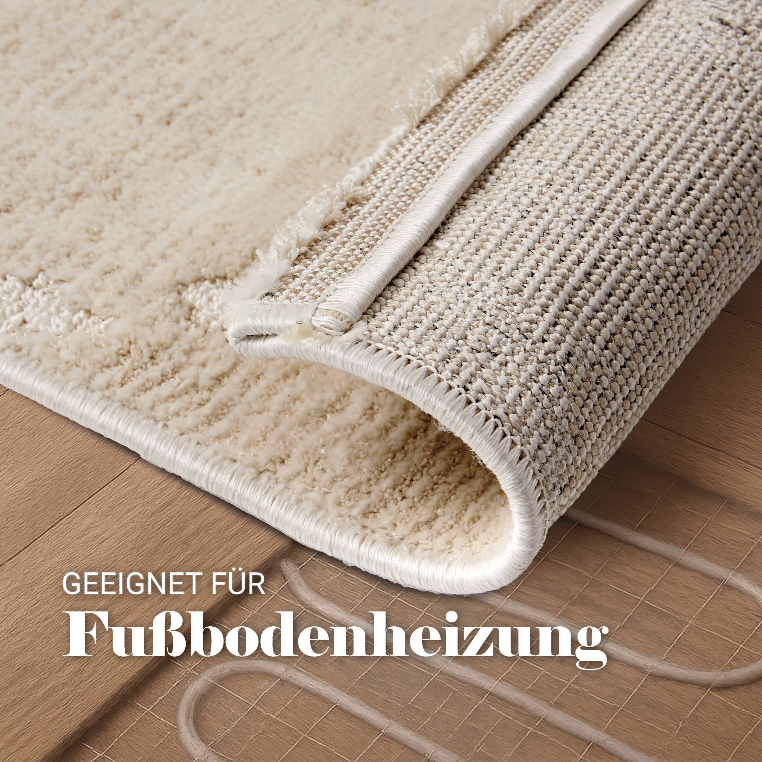 Wohnteppich Lou D.252 C.006 Rauten creme