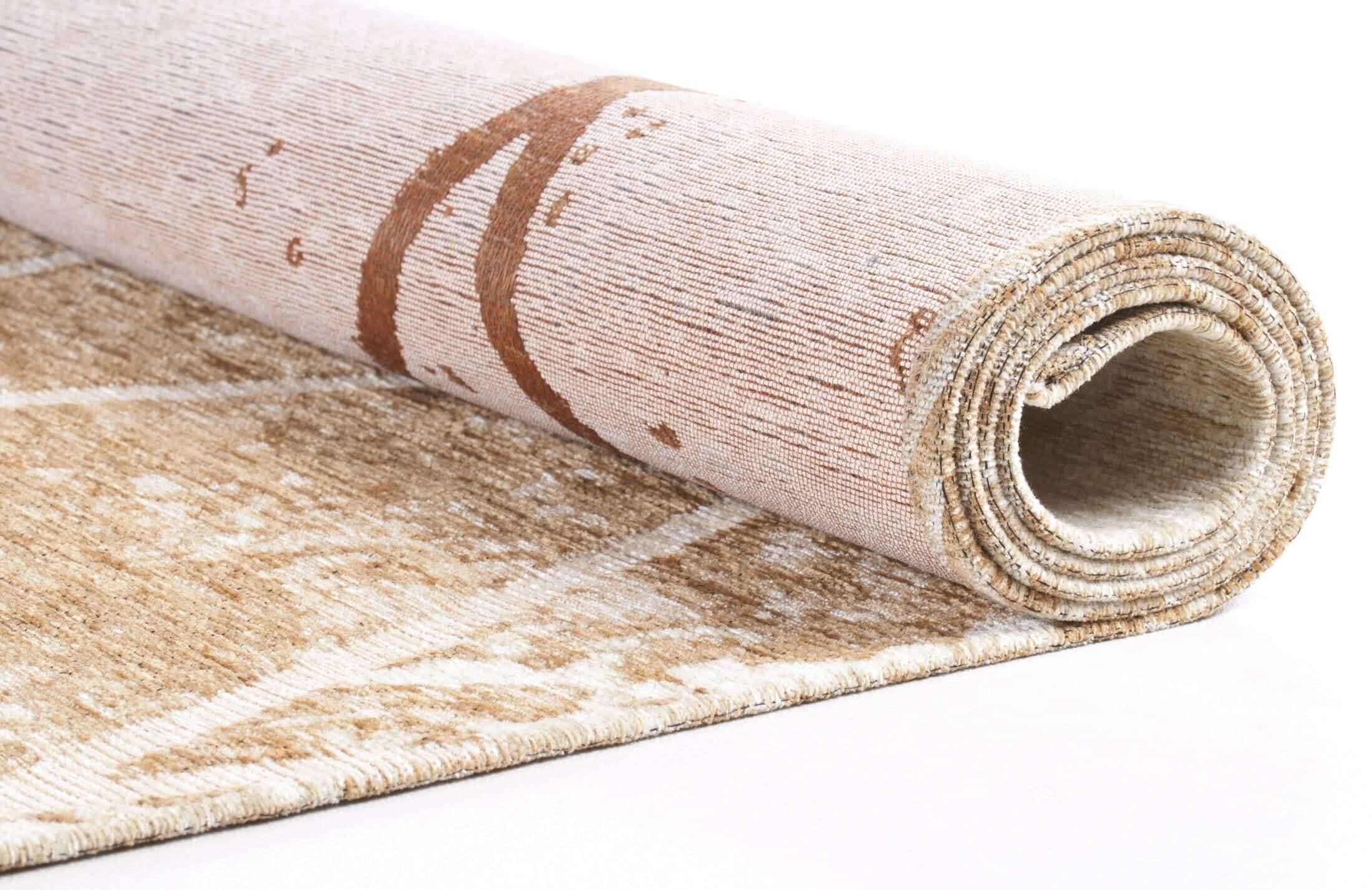 Fine_lines_870gold_408179_11 Teppich Fine Lines gold Flachgewebe Flurteppich