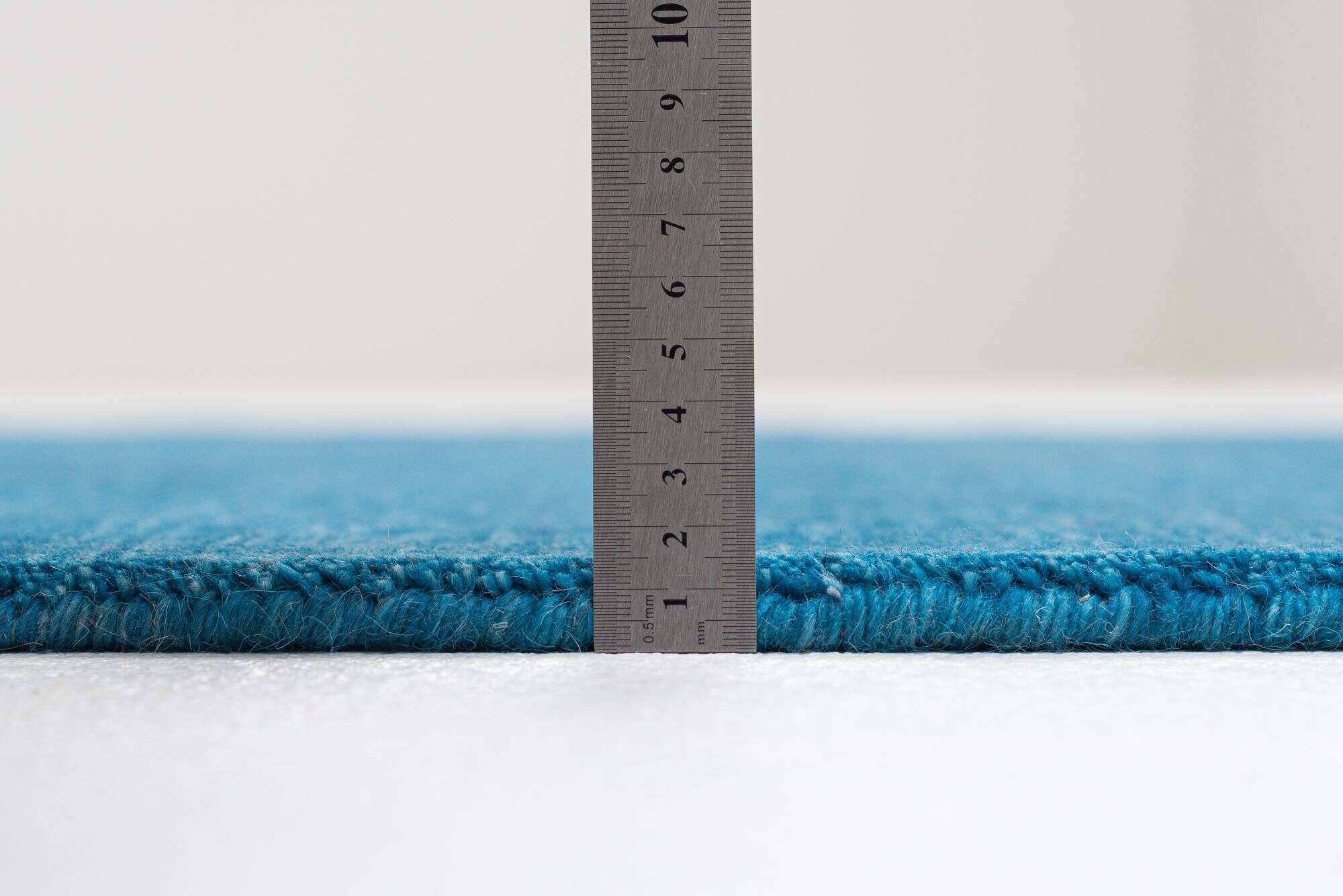 holi_uni_700blue_428754_5 Handwebteppich Holi Schurwolle Naturteppich Teppich uni