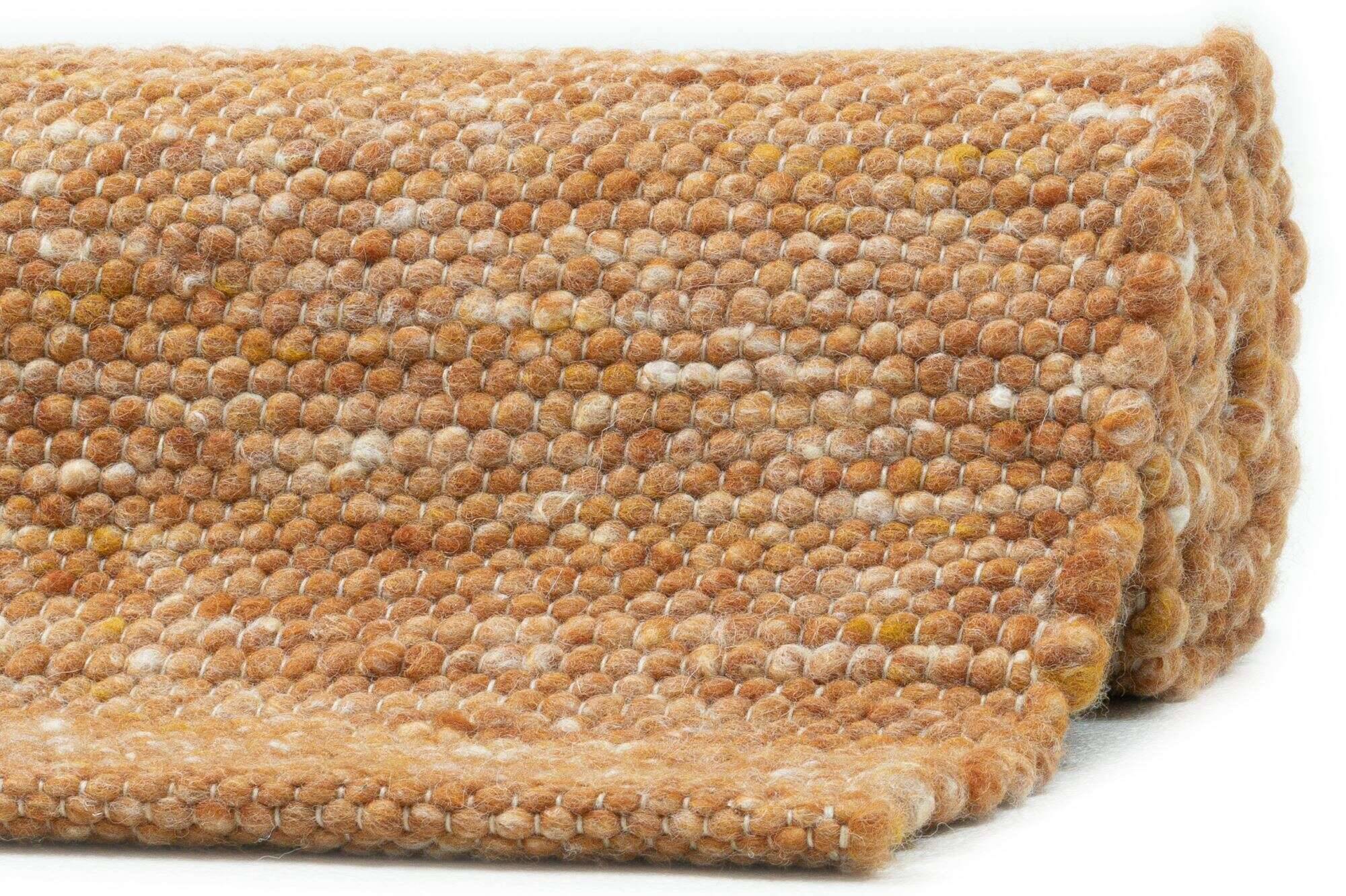 hoernum_uni_450terracotta_430232_11 Sansibar Handwebteppich Hörnum aus reiner Schurwolle