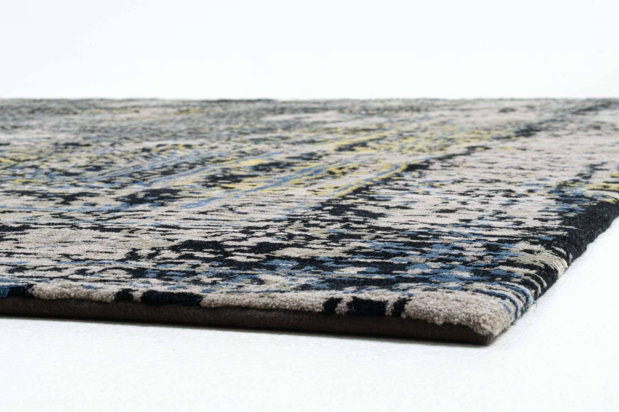 jabusilk60_cx3258_561blackcream_405016_19 Nepal Teppich Jabu Silk 60 Wolle Seide Design 249x304cm