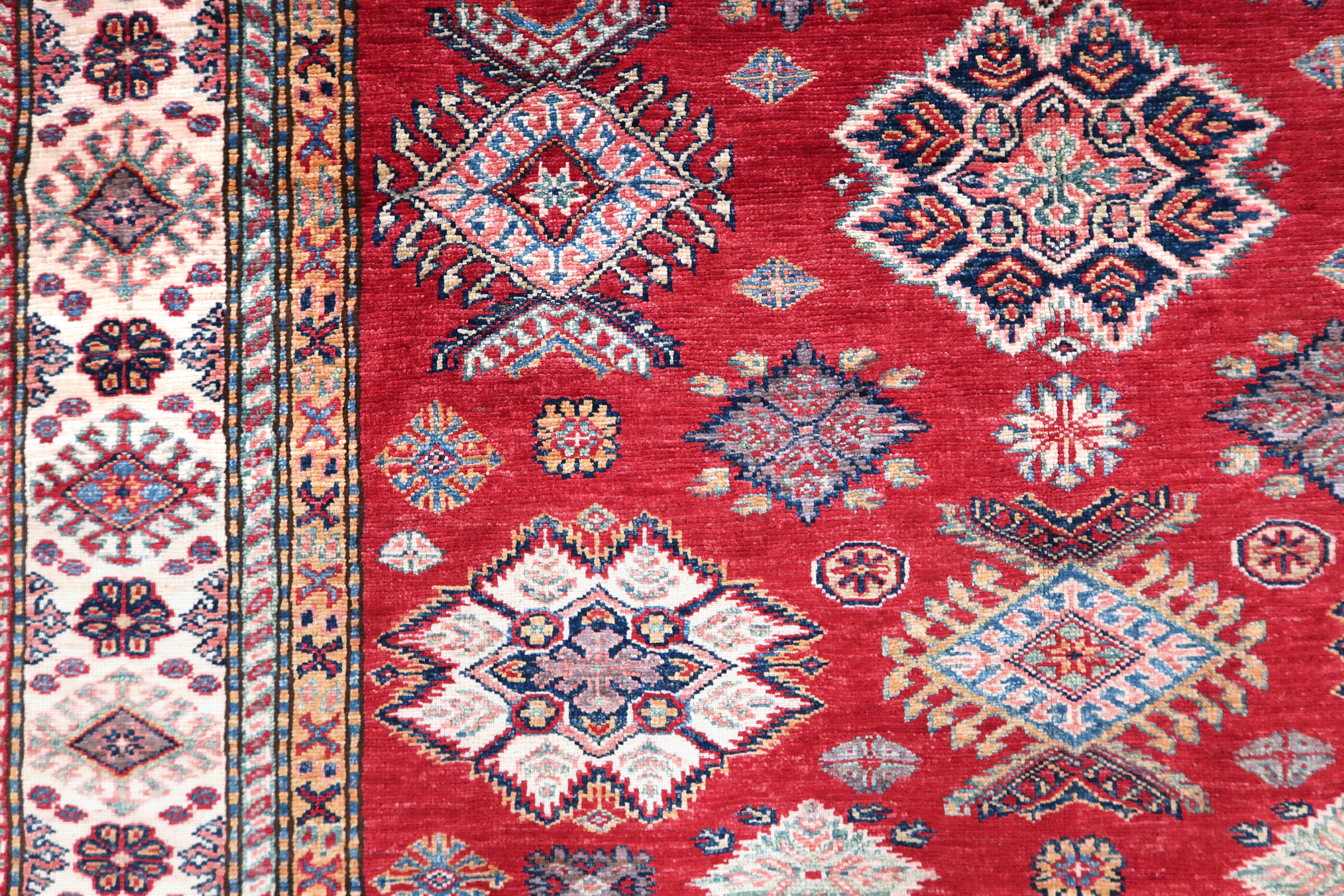 Kazak super Orientteppich Handgeknüpft 173 x230 cm Schurwolle