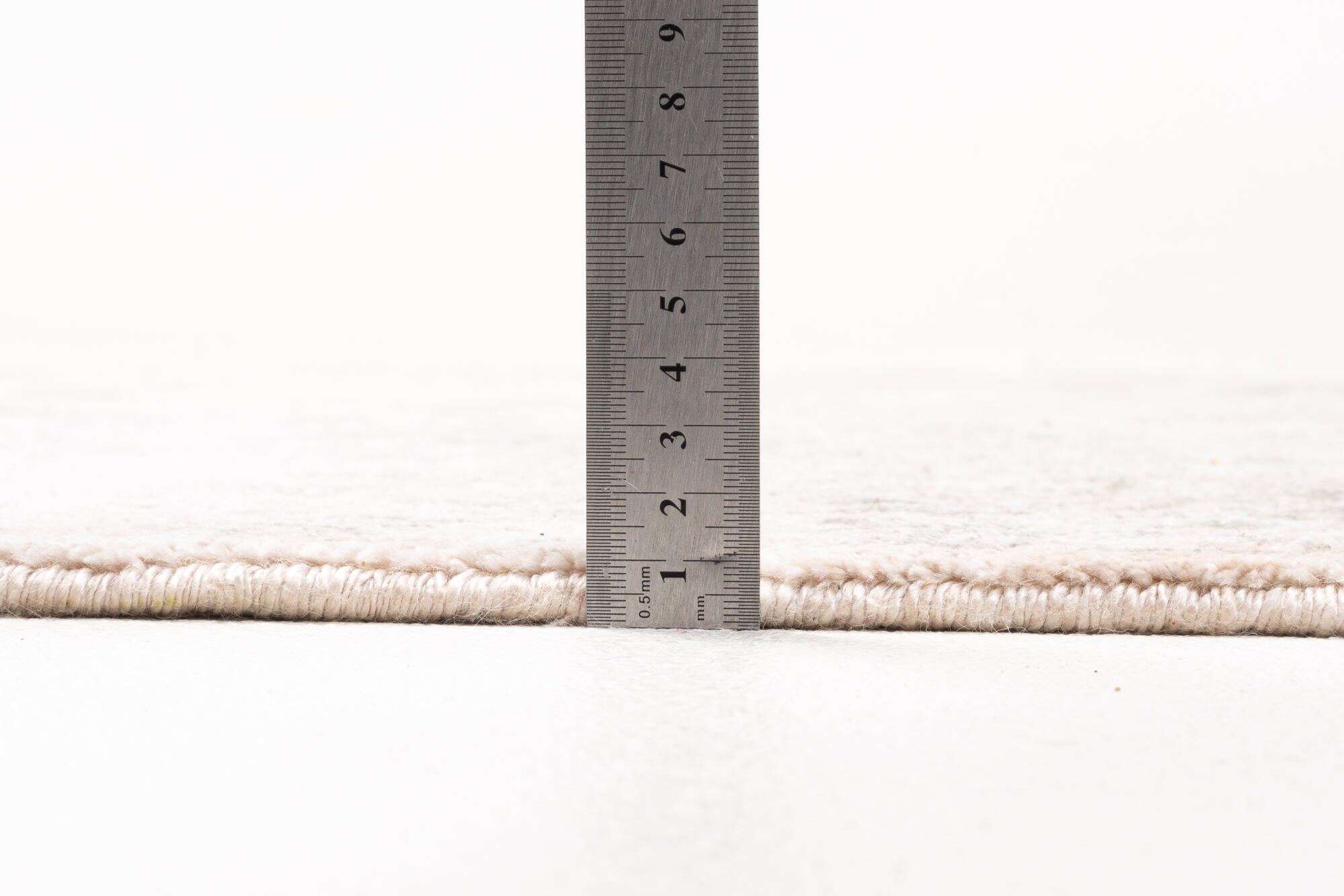 Design Teppich Queensland 170x240cm Handgeknüpft Viskose grau