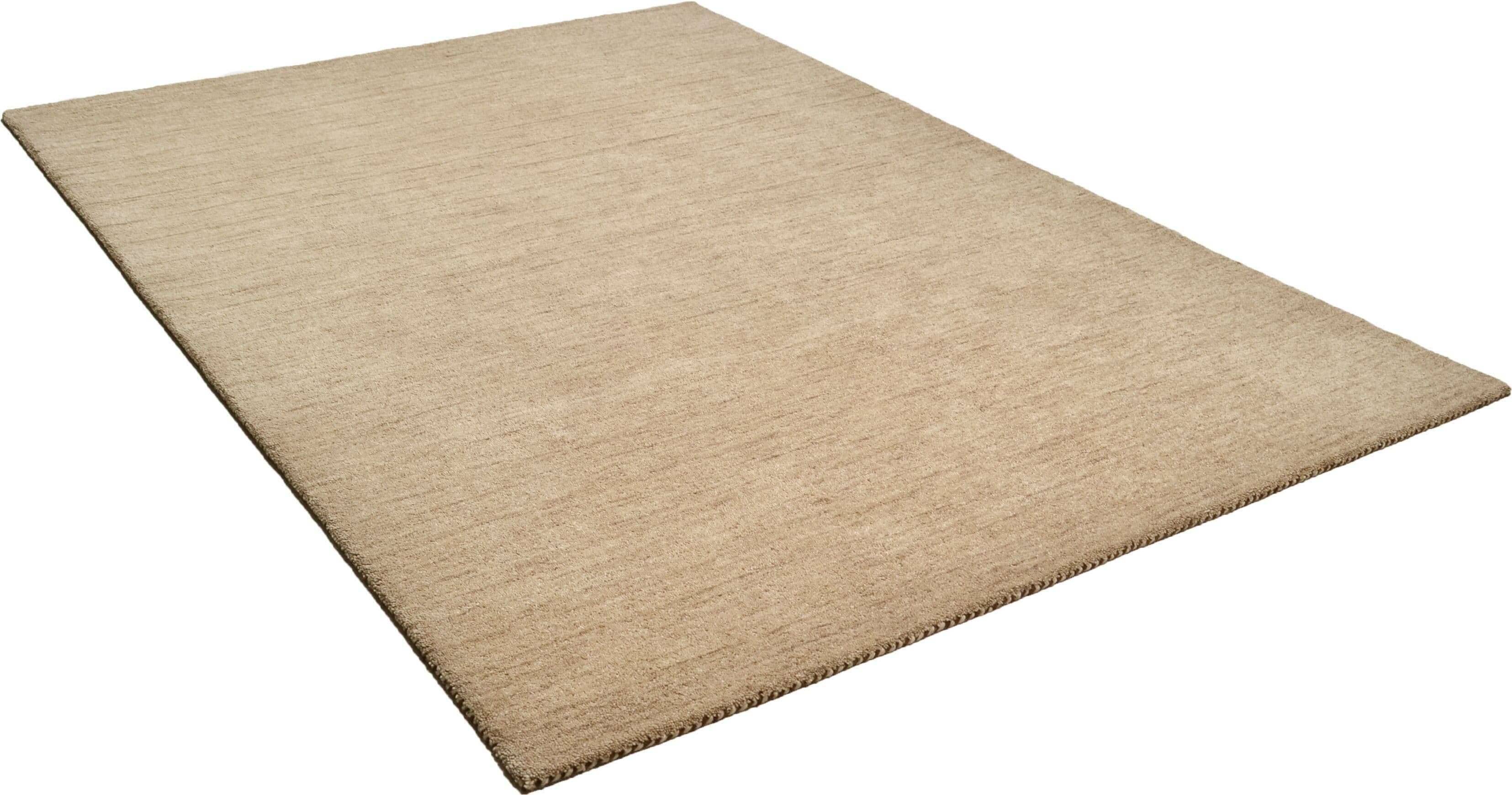 Haltu_uni_551beige_121793_2 Teppich Haltu Einfarbig reine Wolle Teppich Natur