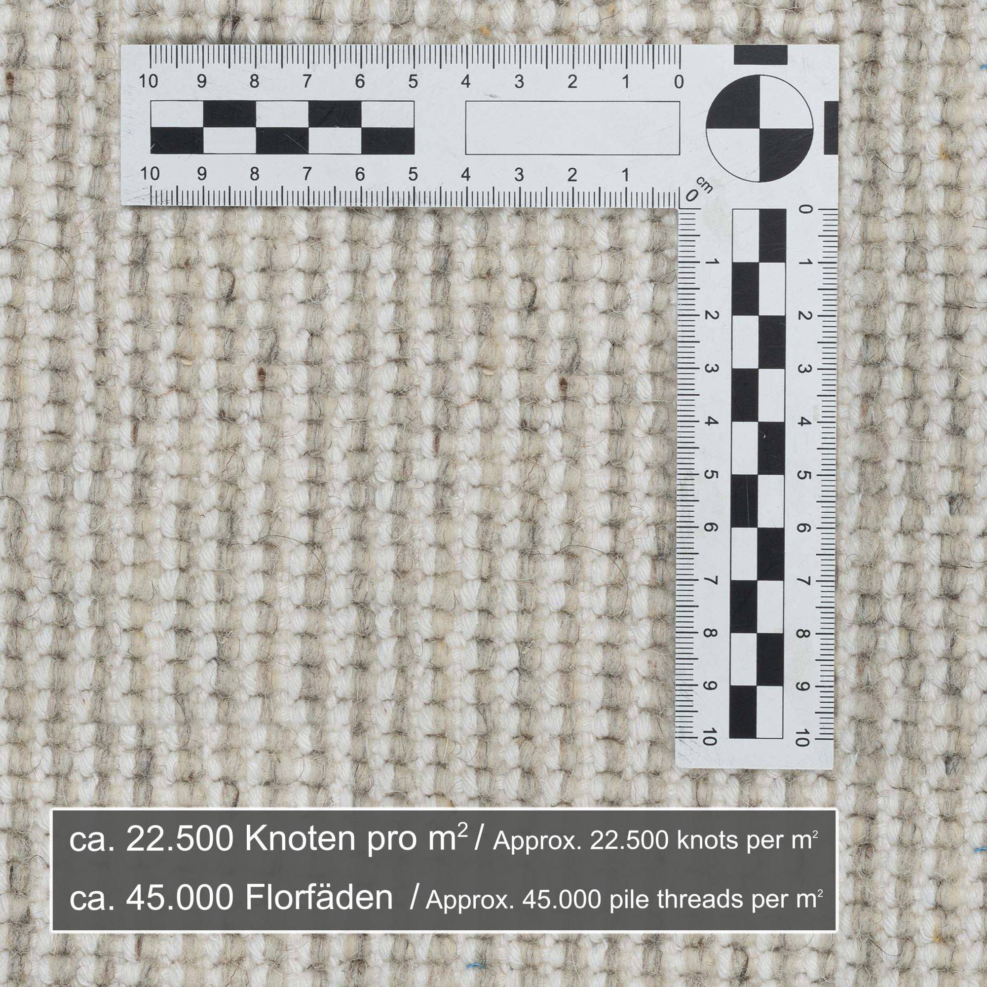 Handgeknüpfter Berber Teppich Hadj aus Marokko Schurwolle