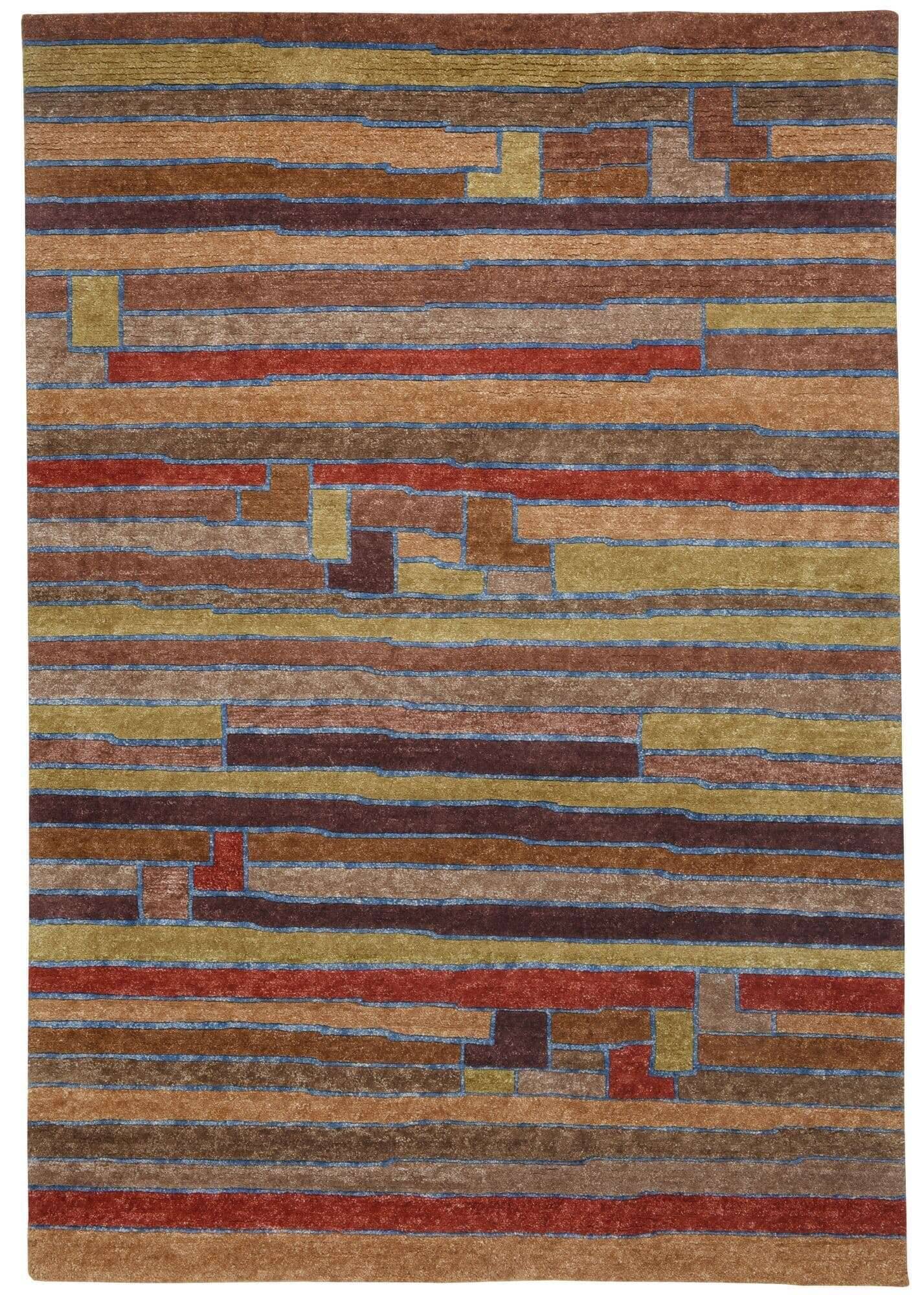 Talonga_RS682_504brownmulti_412487_1 Talonga Nepal Teppich RS682-B17 im Wunschmaß