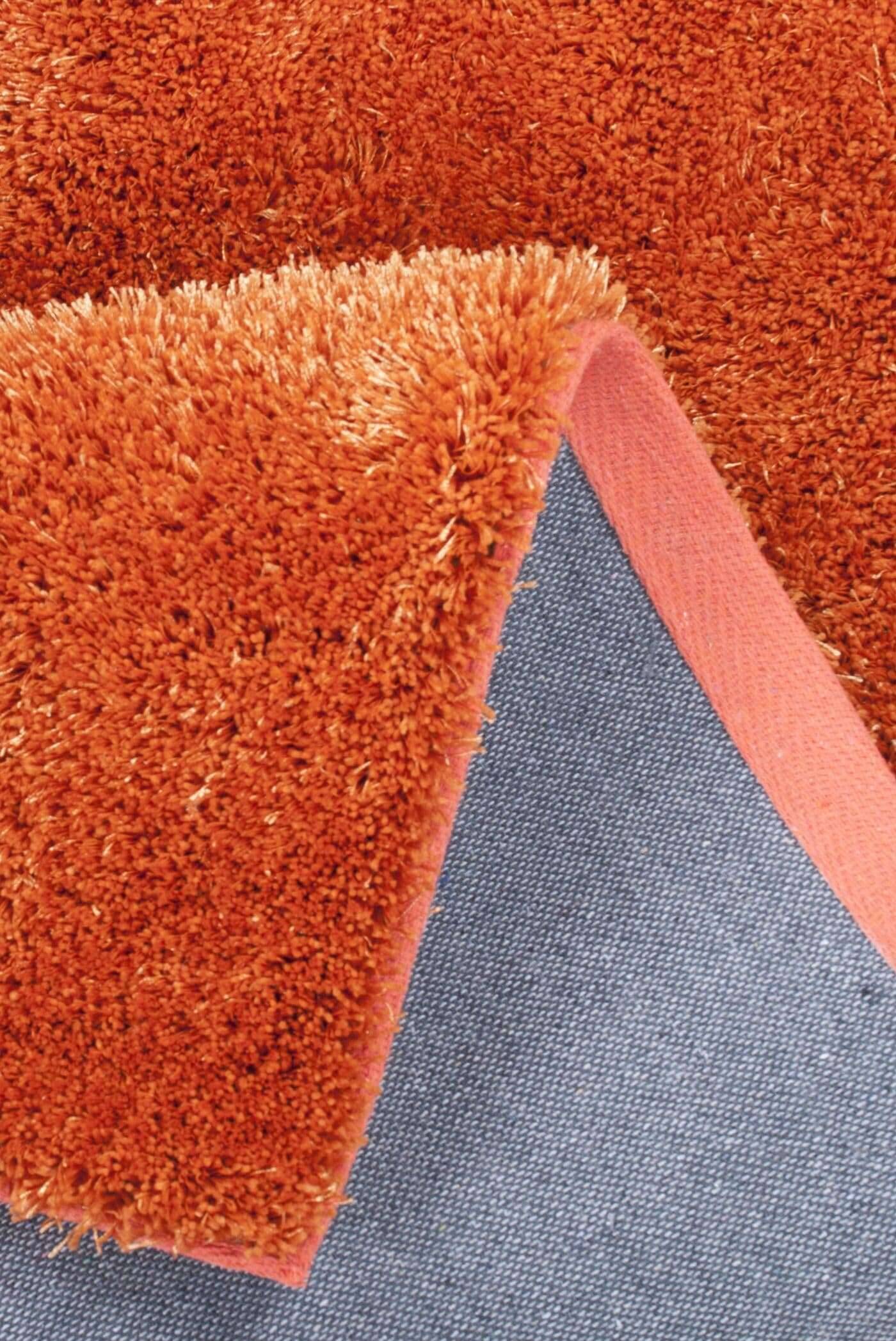 Alessia_Uni_450terra_408075_9 Teppich uni Alessia Shaggy Kuschelteppich