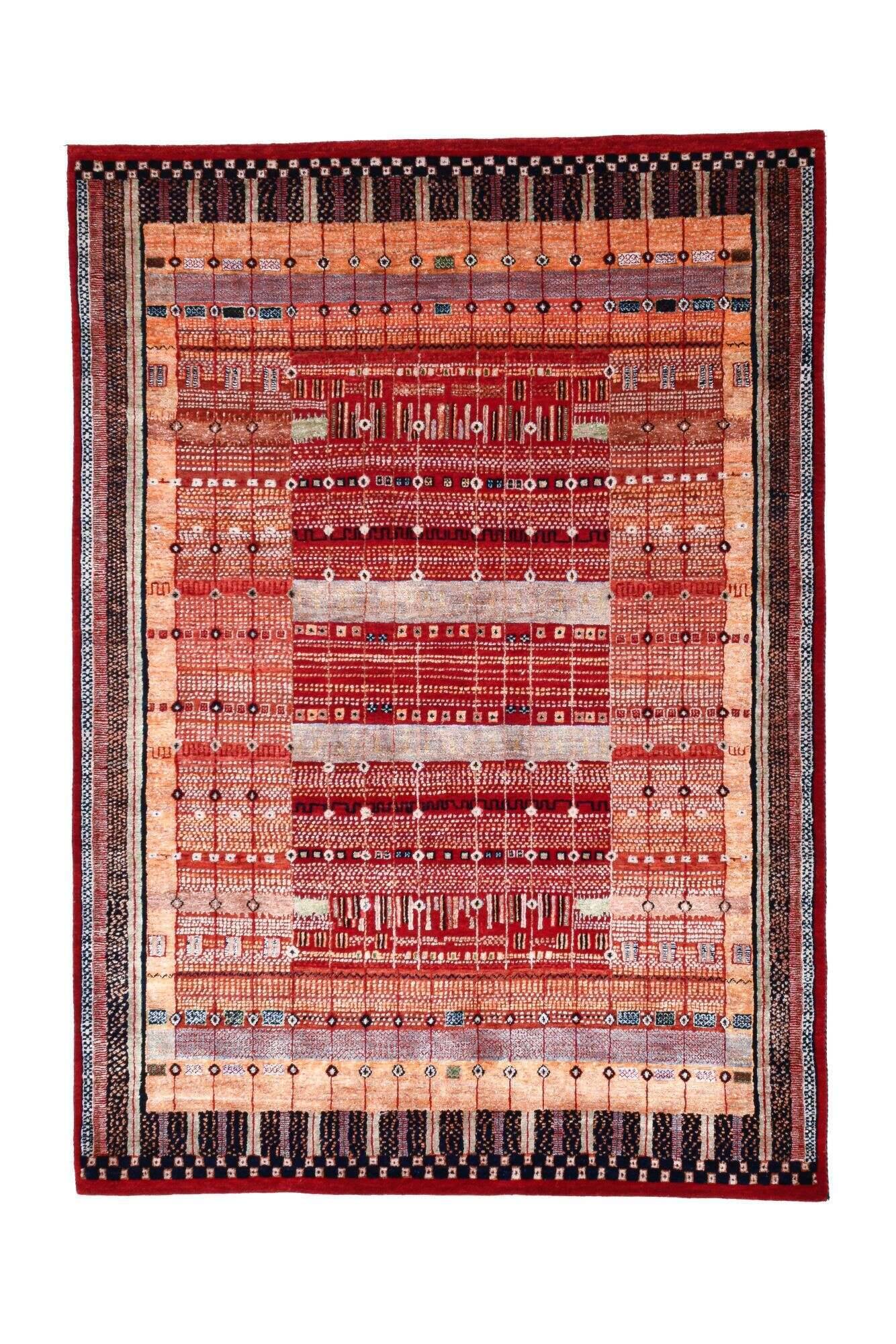 farssupersilky_mc936s_203red-multi_435761_1 Fars Super Silky 174x241cm rot Design Teppich Handgeknüpft