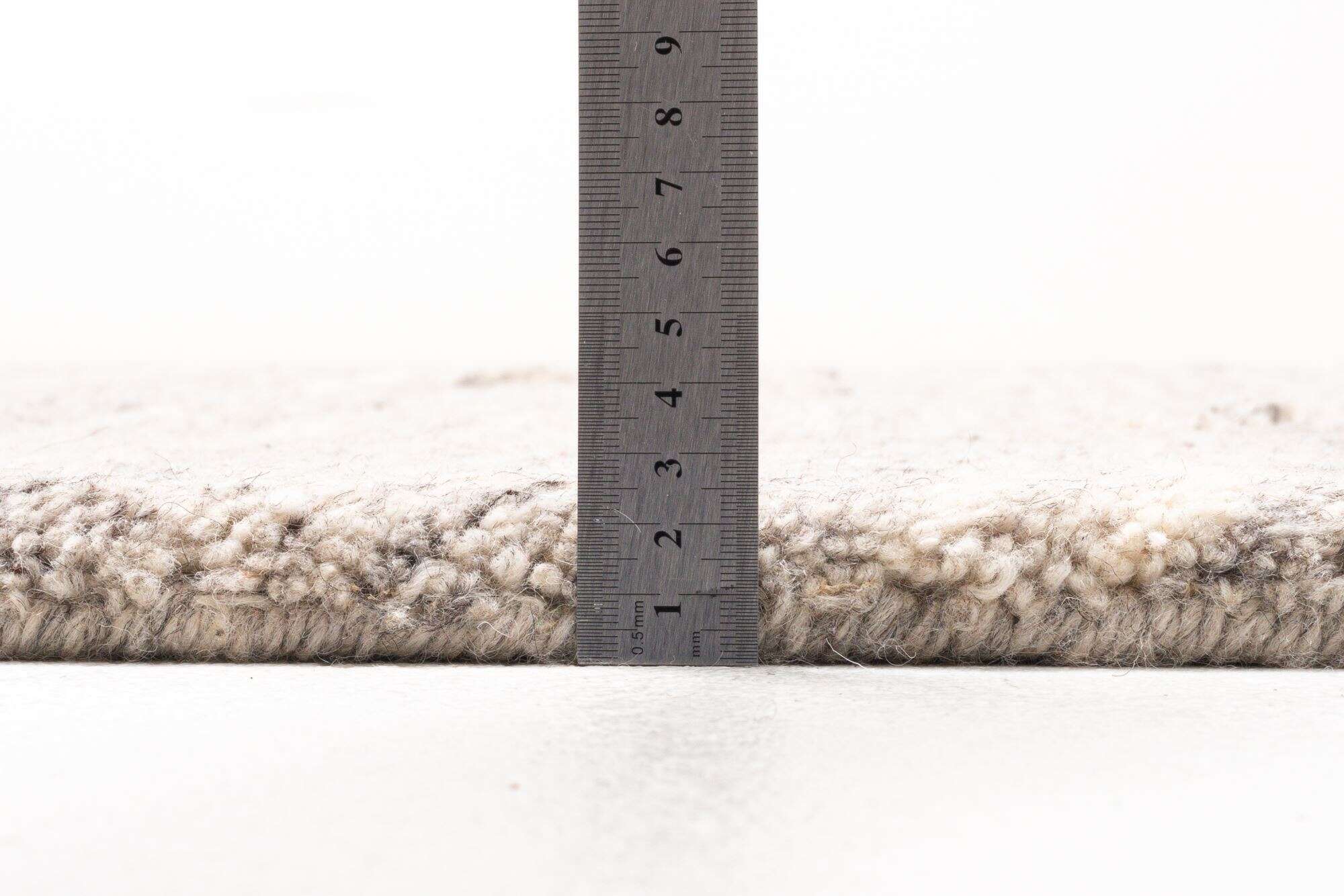 Teppich Hochflor NewRoc 160x230cm Handgeknüpft Schurwolle beige