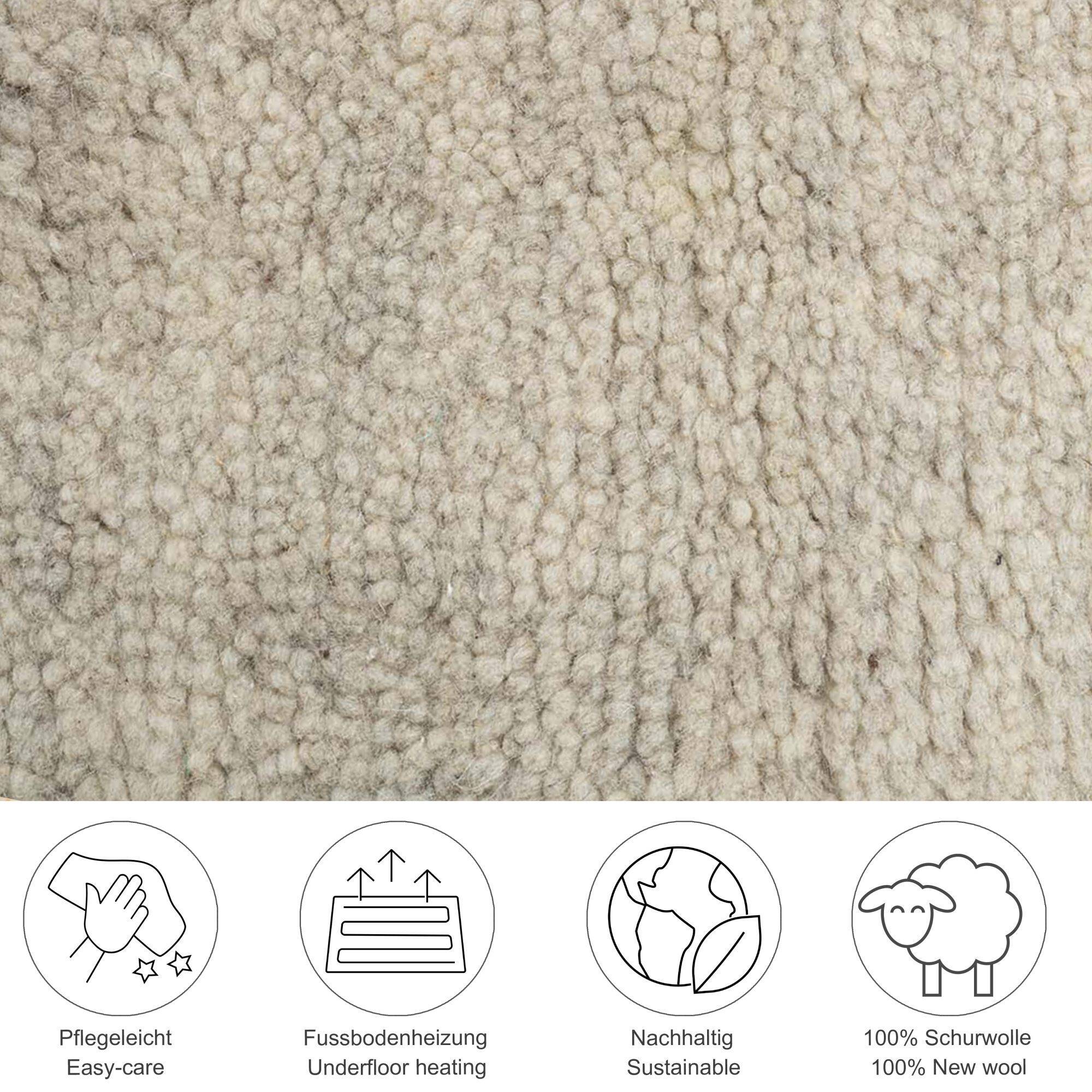 Berber Teppich Hadj Handgeknüpft Marokko rund