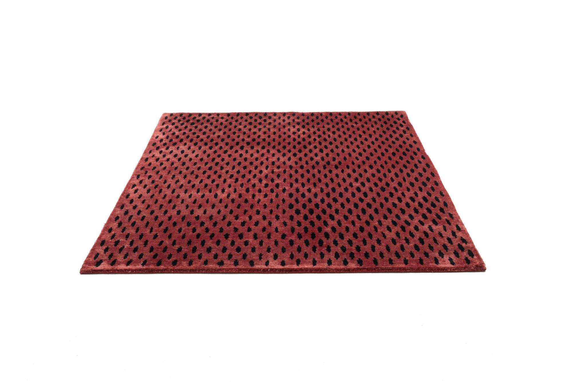 Design Teppich Bali Bamboo Silk 160x230cm Viskose rot