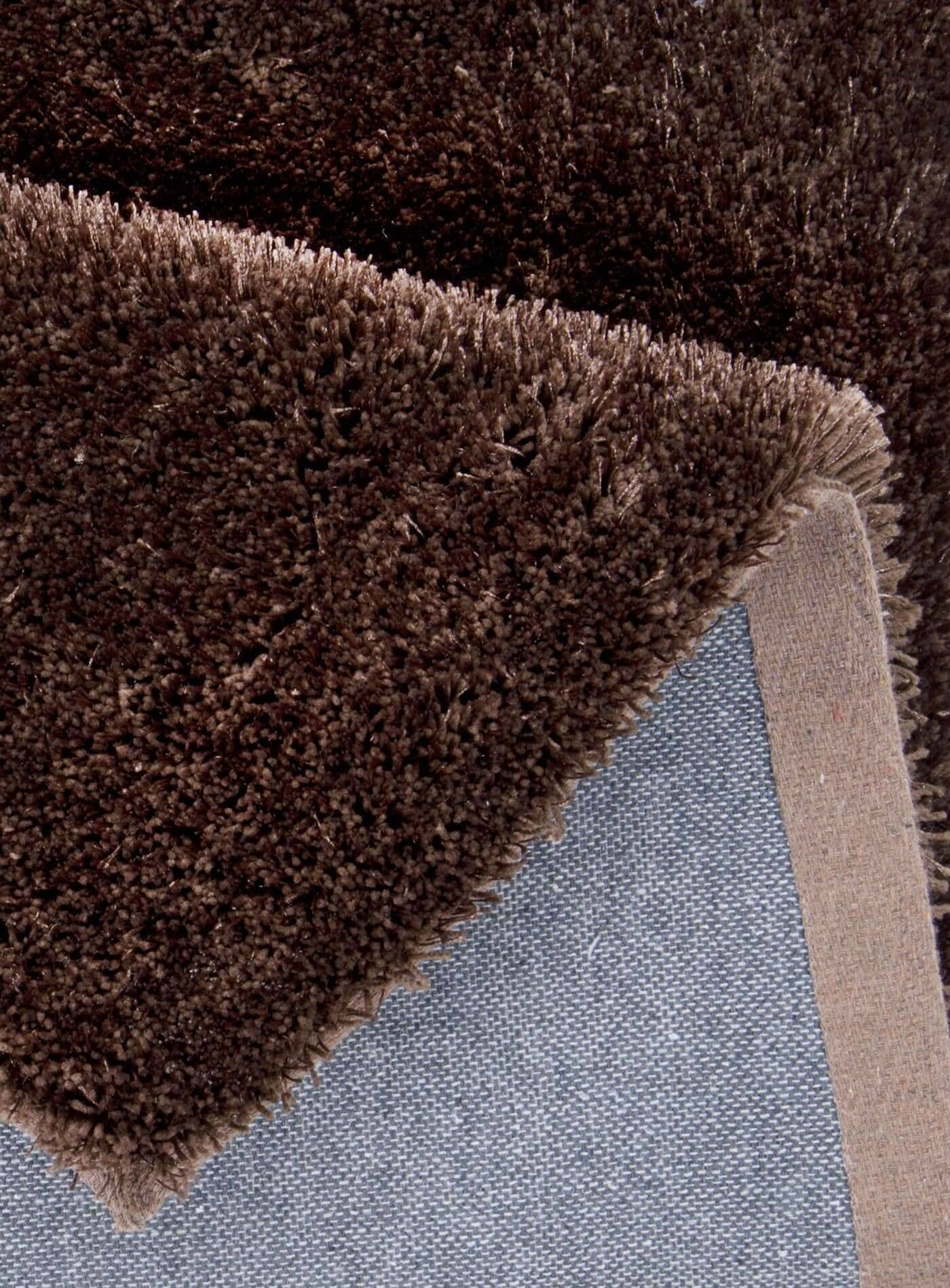 Alessia_Uni_510choco_408087_9 Teppich uni Alessia Shaggy Kuschelteppich
