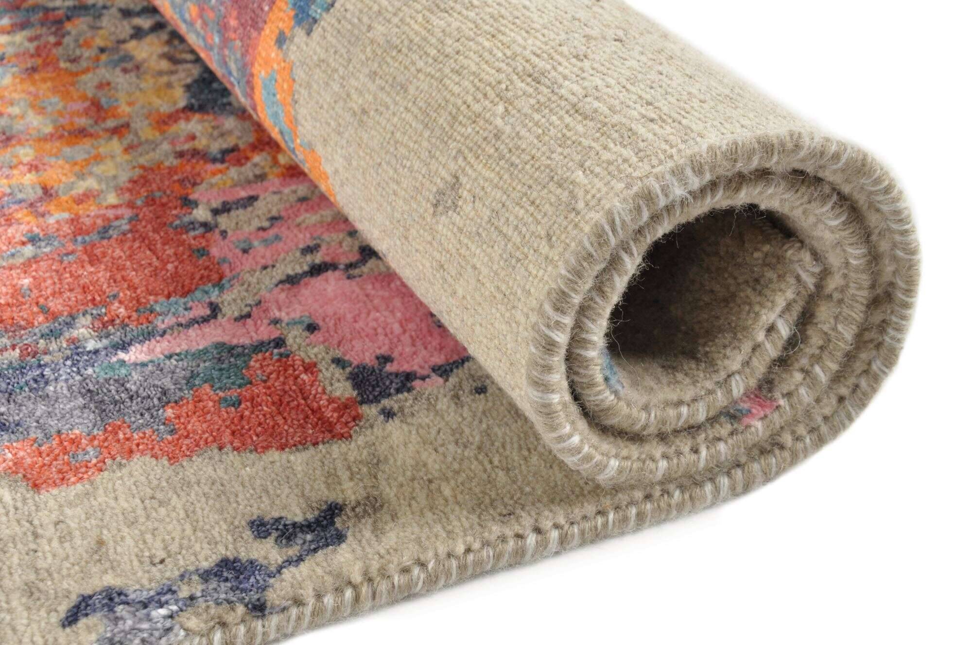 hindustanviscose50_4593_800multicolor_421415_11 Teppich Hindustan Sumak Design im Wunschmaß