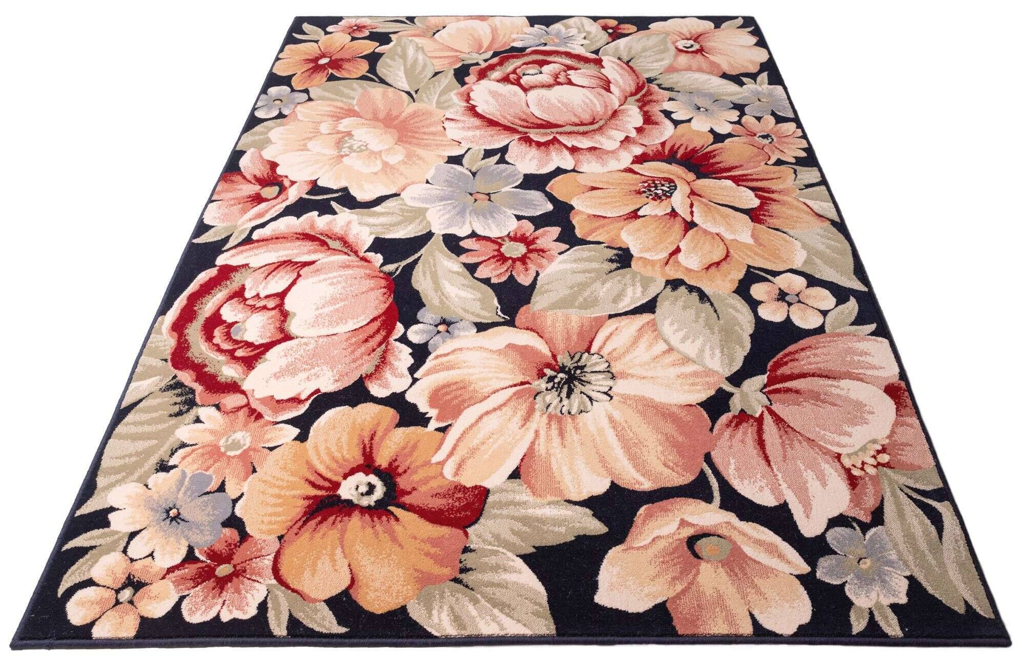 Floresti_7091_800multi_722835_1 Blumen Teppich Floresti 7091 Webteppich reine Wolle