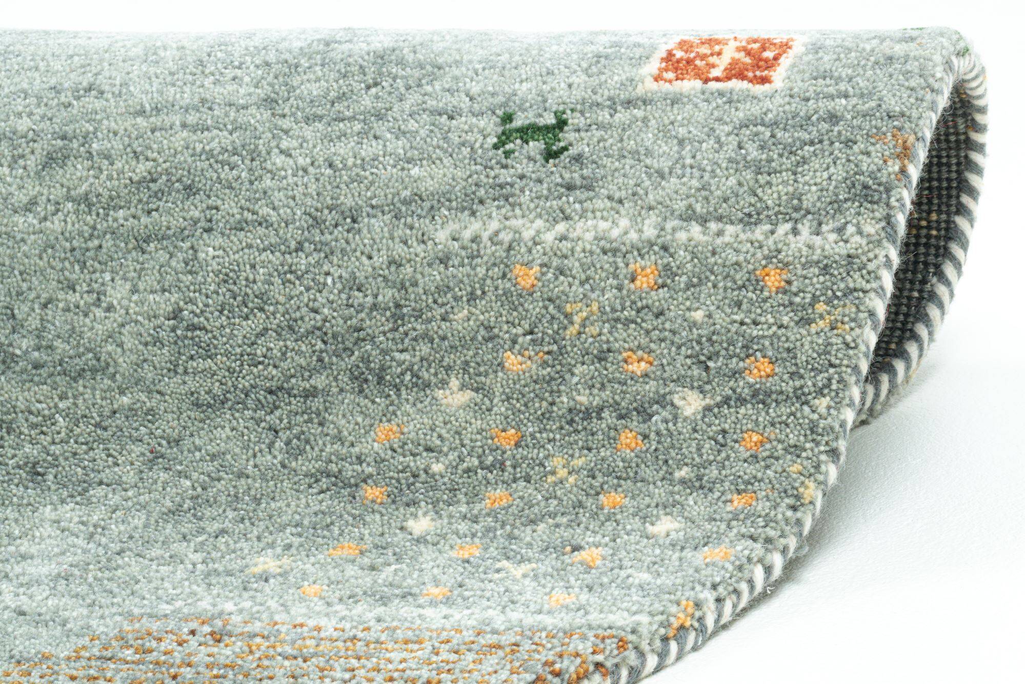 Gabbeh Teppich Denver Handgeknüpft Rund Gabbeh Teppich Denver Handgeknüpft Rund