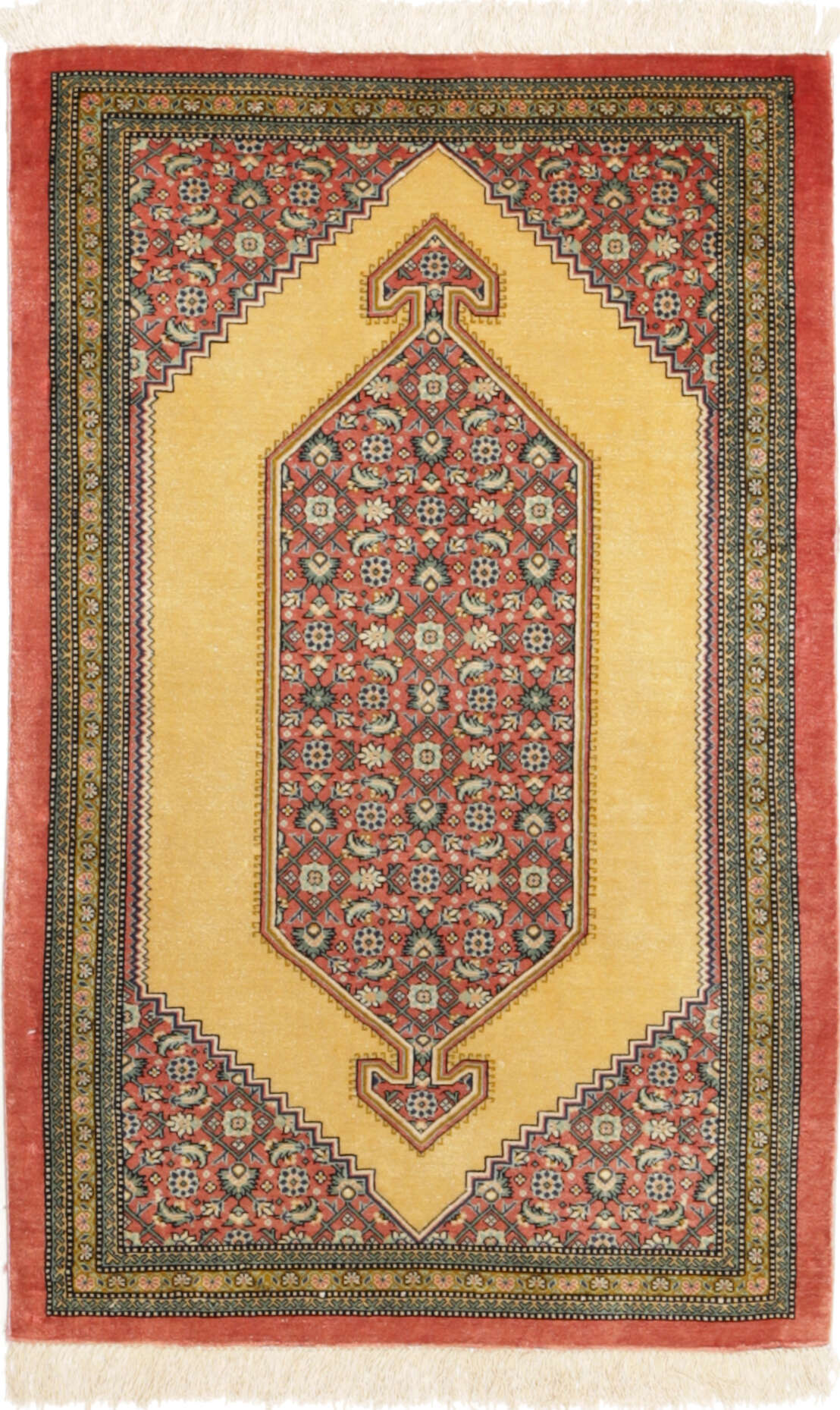Orientalischer Seidenteppich Ghom ca. 60x90 cm