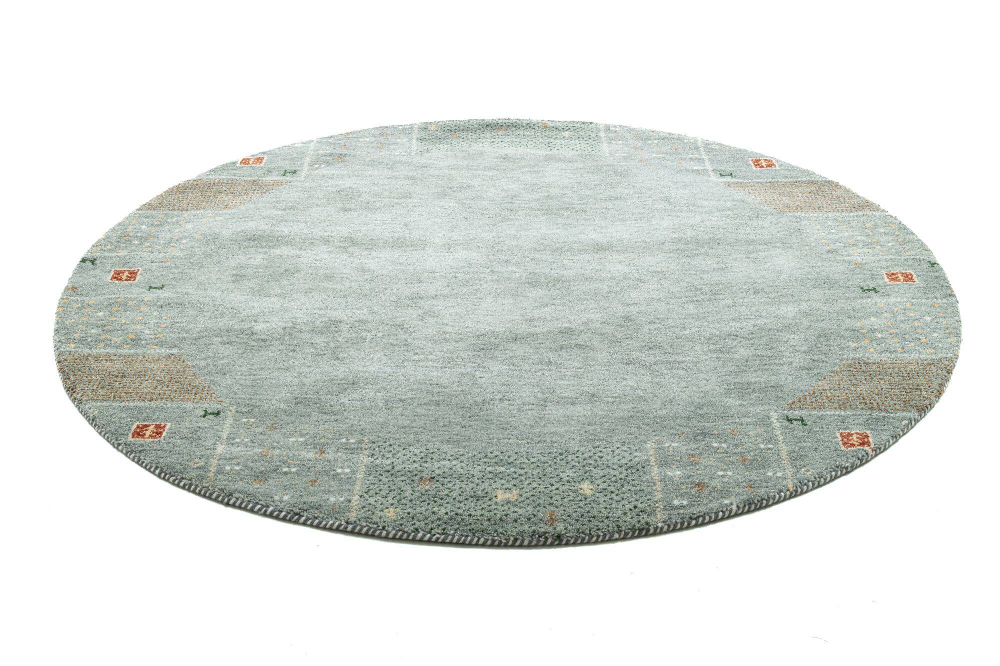 Gabbeh Teppich Denver Handgeknüpft Rund Gabbeh Teppich Denver Handgeknüpft Rund