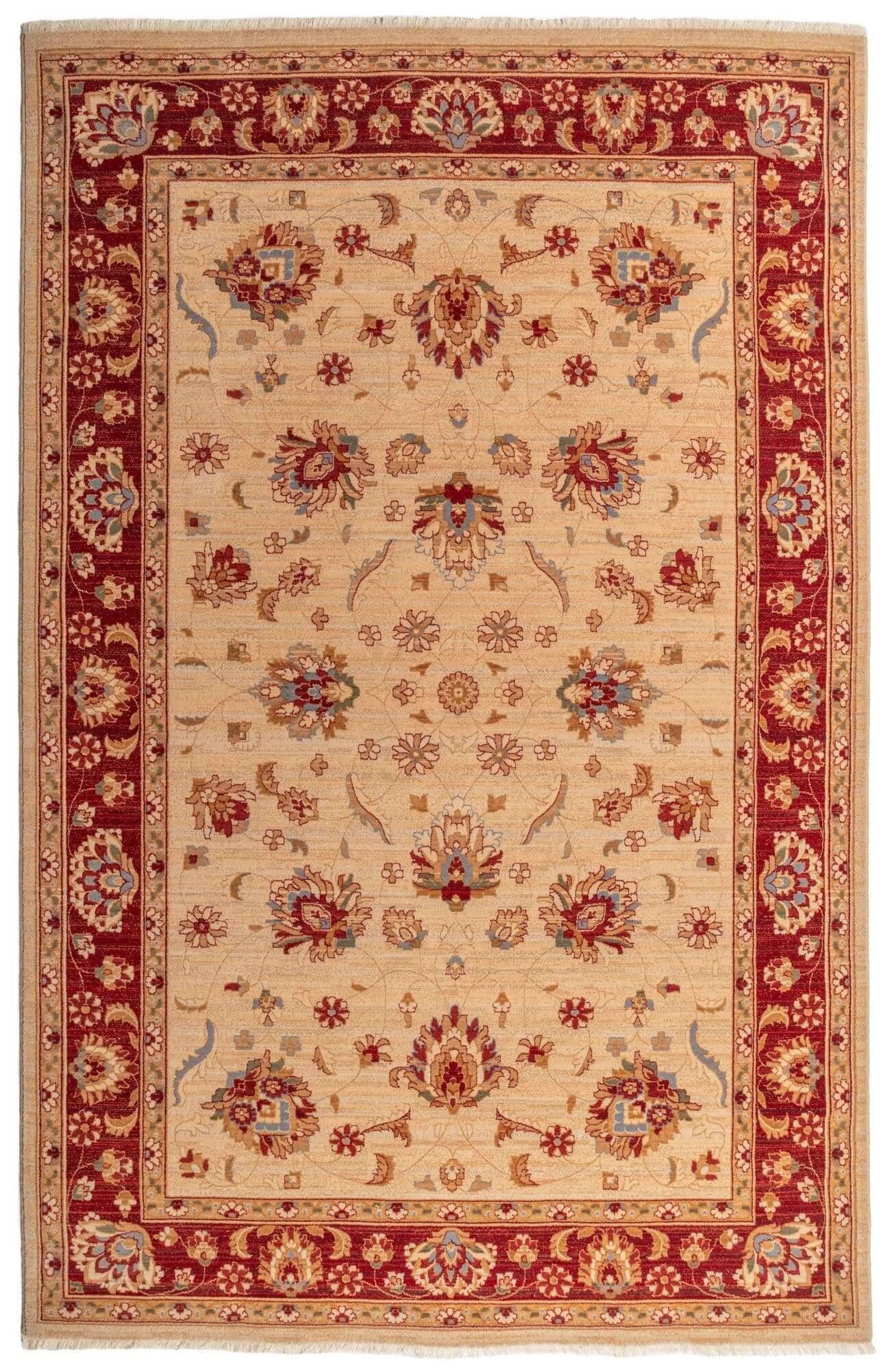 Saharna_2444_205redmulti_422774_1-1 Teppich Saharna 2444 Webteppich aus reiner Wolle