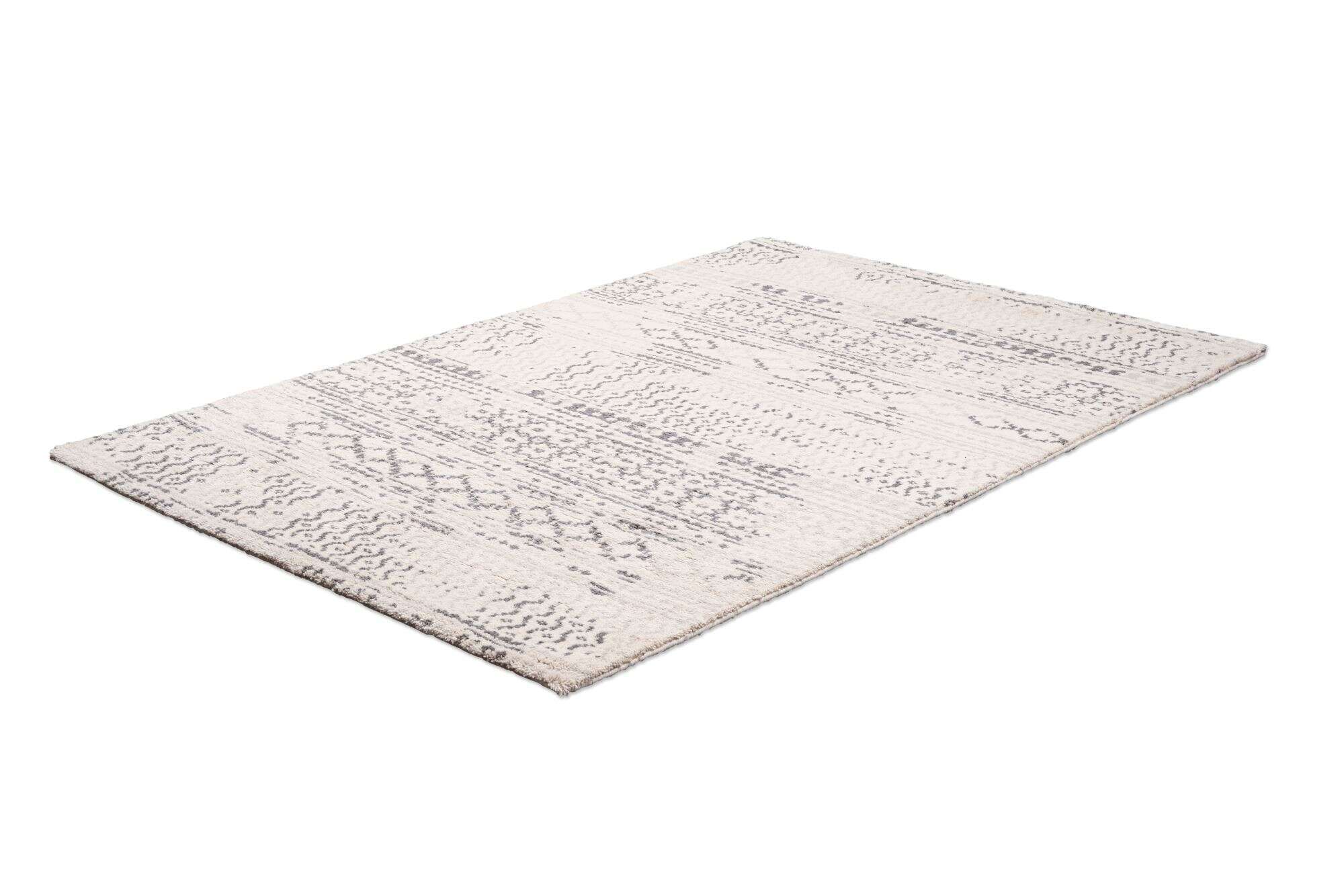Vintage Design Teppich Soho Handgeknüpft Schurwolle beige 160x230cm