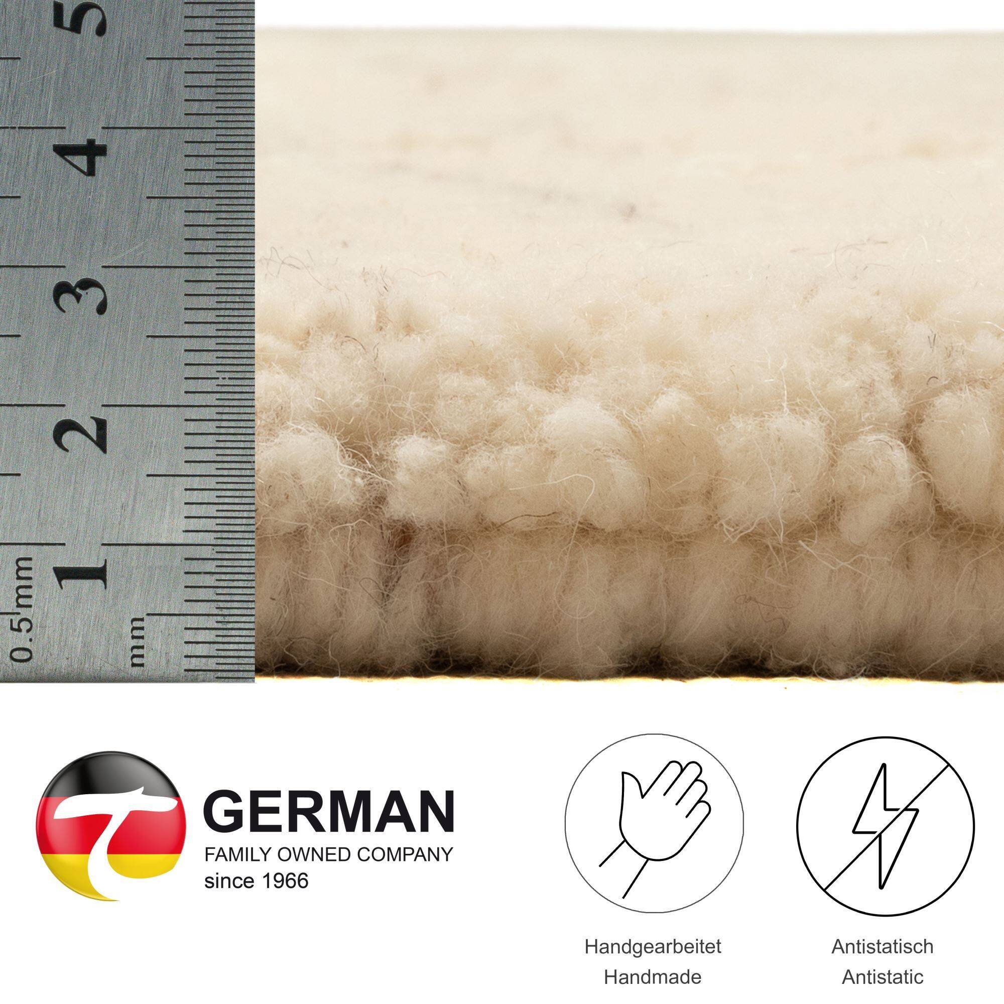 Handgeknüpfter Berber Teppich Hadj aus Marokko Schurwolle