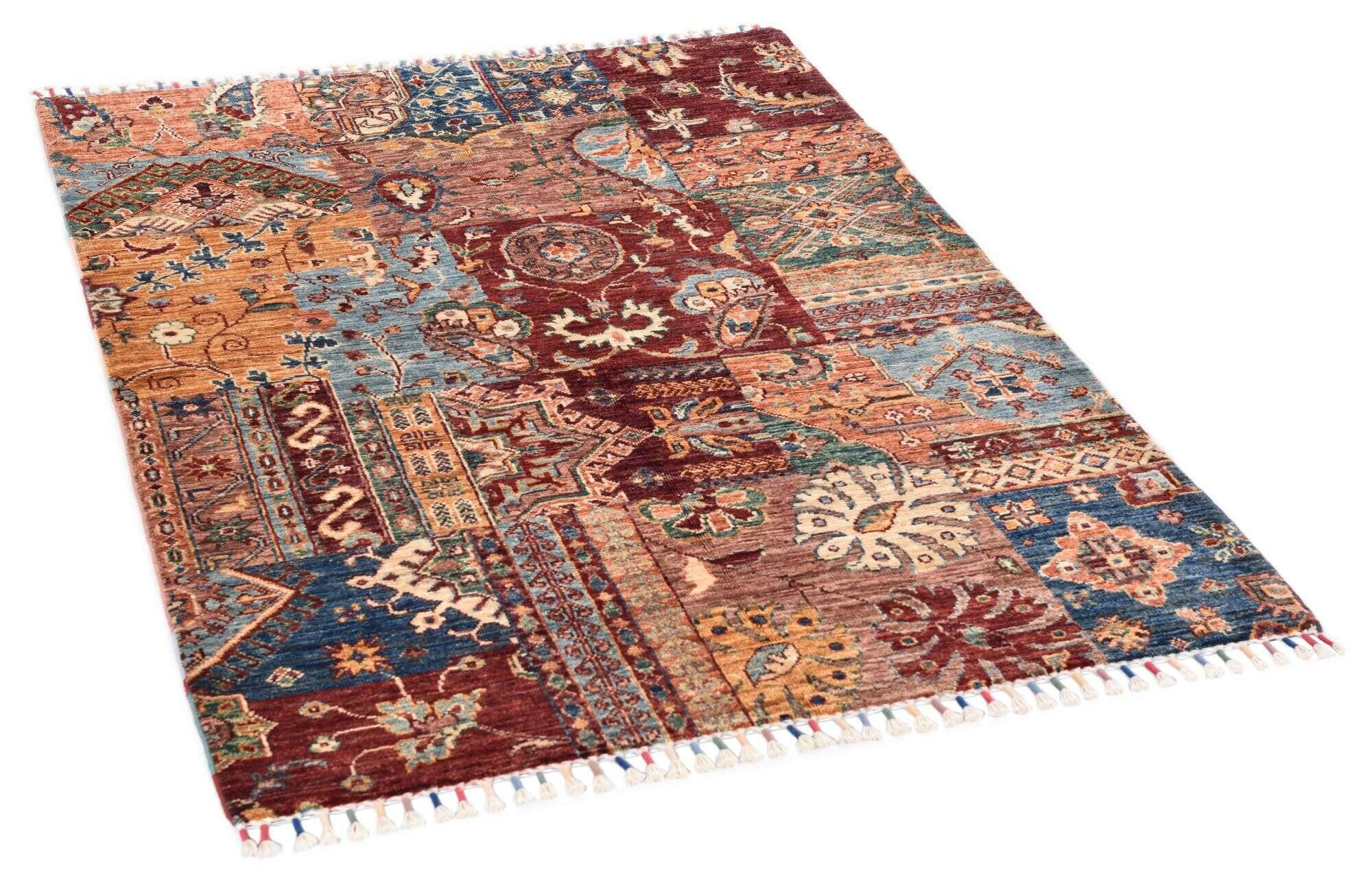 Kandashah_2385_800multicolor_426492_2 Kandashah Ziegler-Teppich ca: 107 x 150 cm Hochwertiger Teppich aus Pakistan