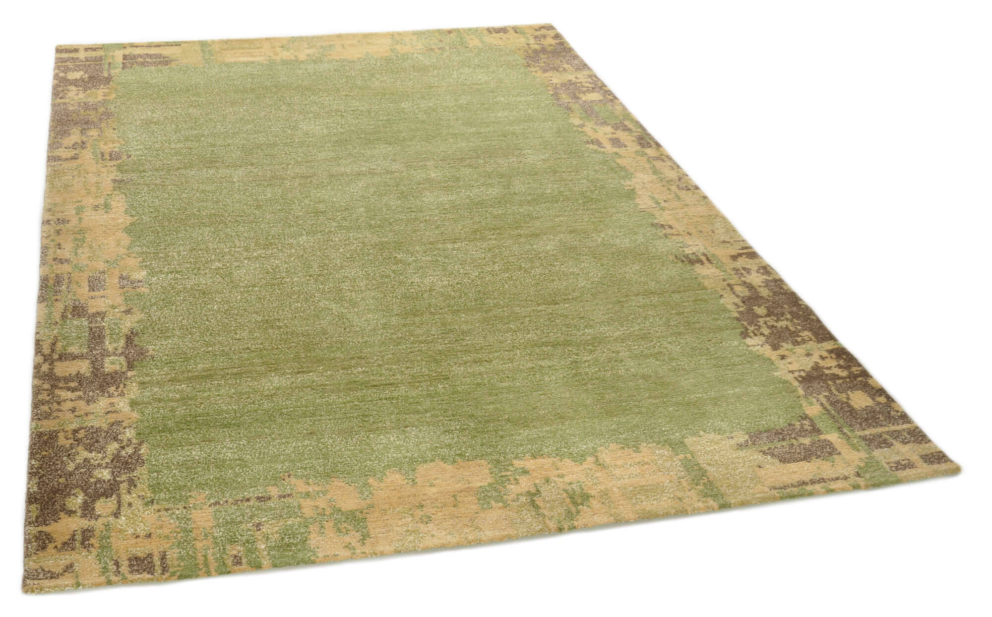 FineNature_C2460_300green_401614_2 Teppich Fine Nature C2460 Nepal Teppich ca: 161x234 cm