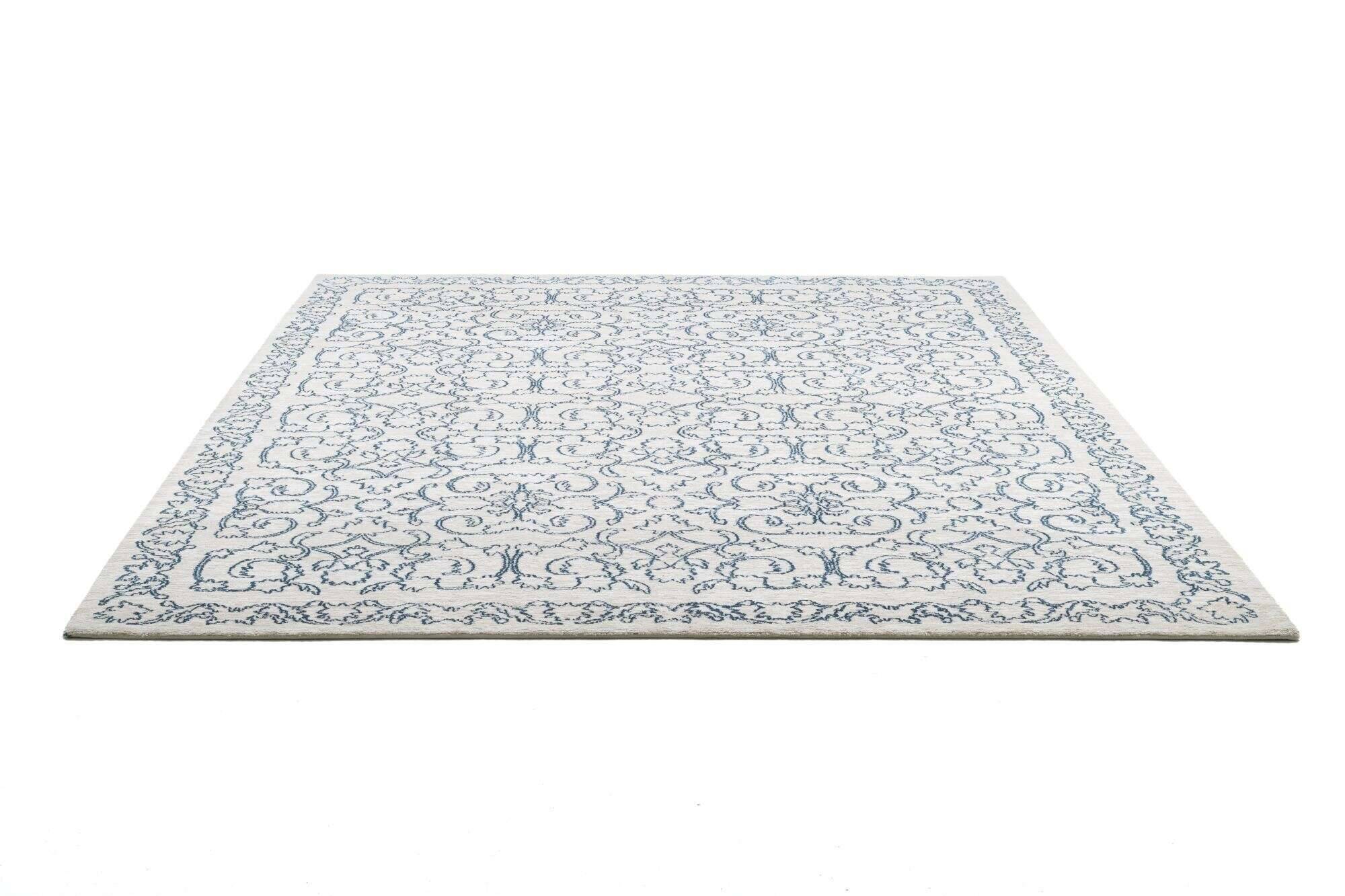 jabusilk30_c3515_101white_408815_22 Nepal Teppich Jabu Silk 30 Wolle Seide Design Teppich 250x315cm