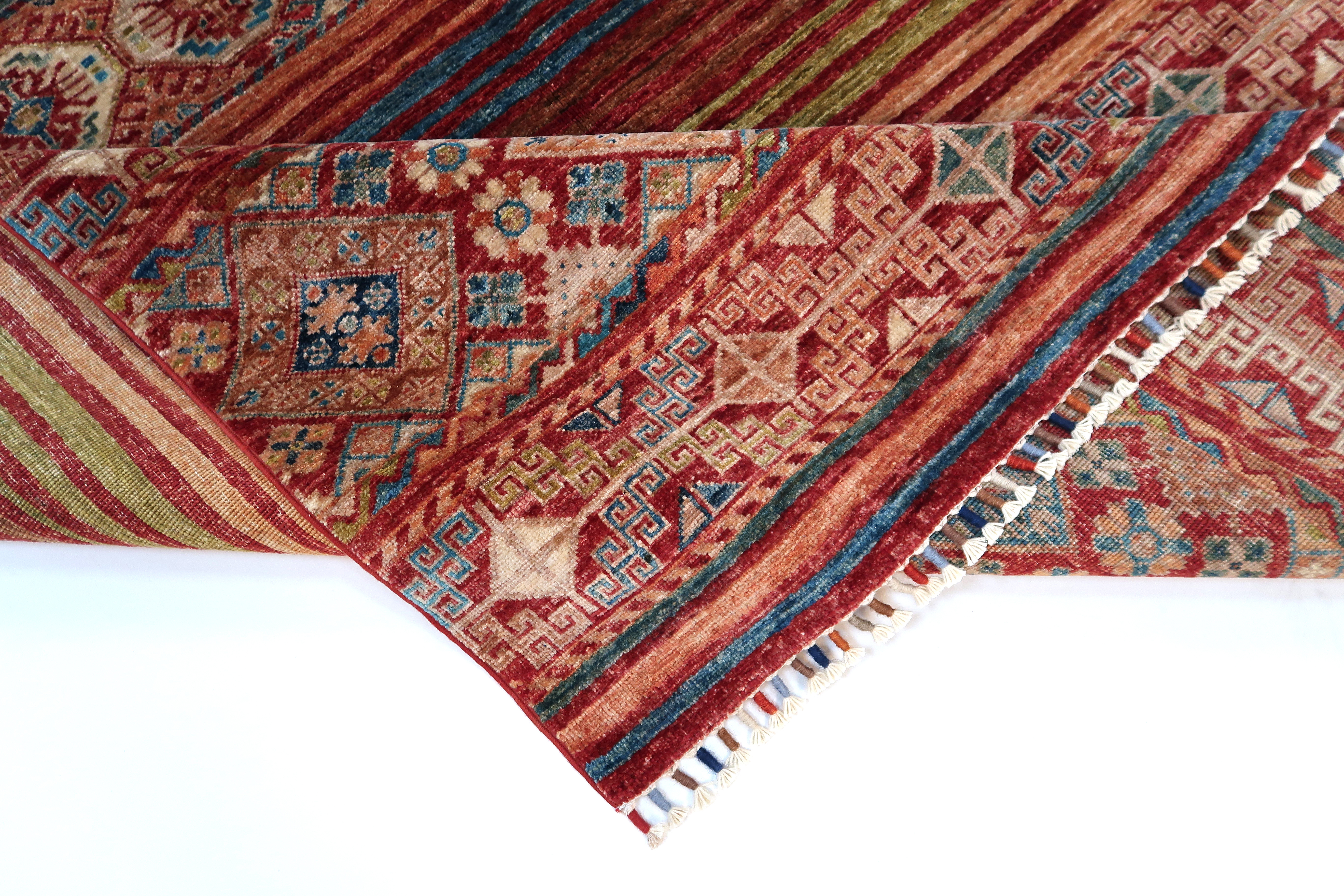 Smaragd Orientteppich Handgeknüpft 167x238 cm Schurwolle