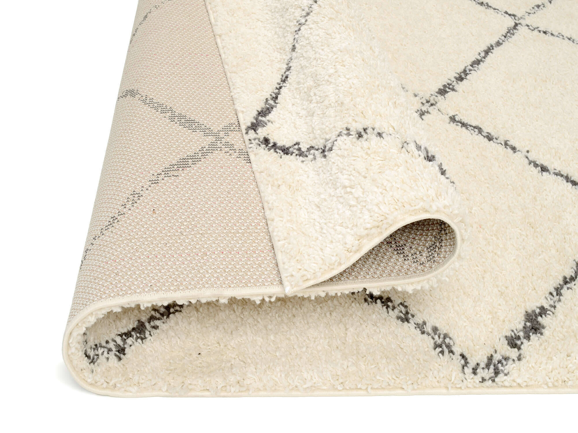 STO01-686-4 Stockholm Teppich Modern Boho Hochflor