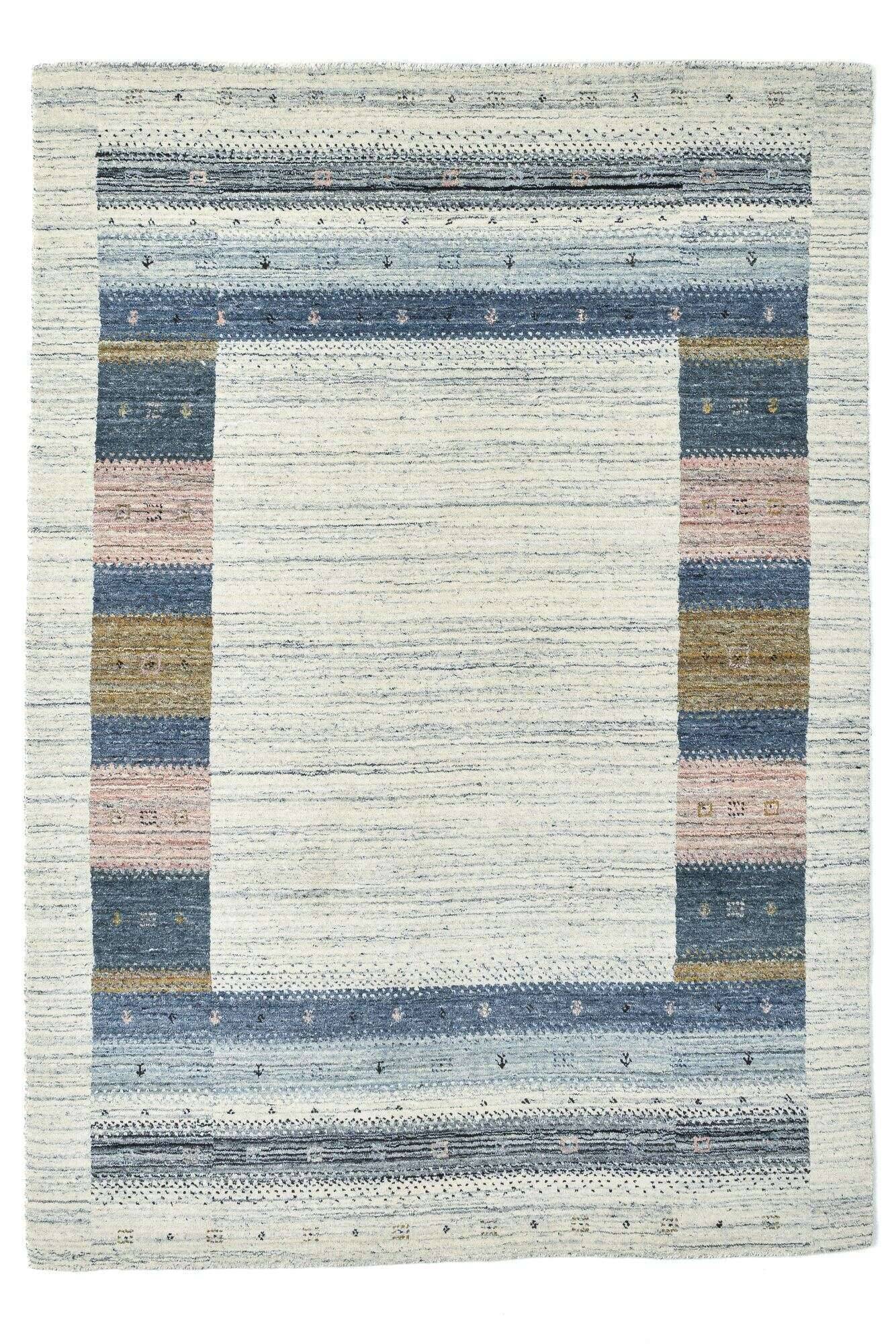 memu_zo-3629-20_640silver_420691_1 Teppich Handgewebt 160 x 230 cm reine Schurwolle Naturteppiche silber