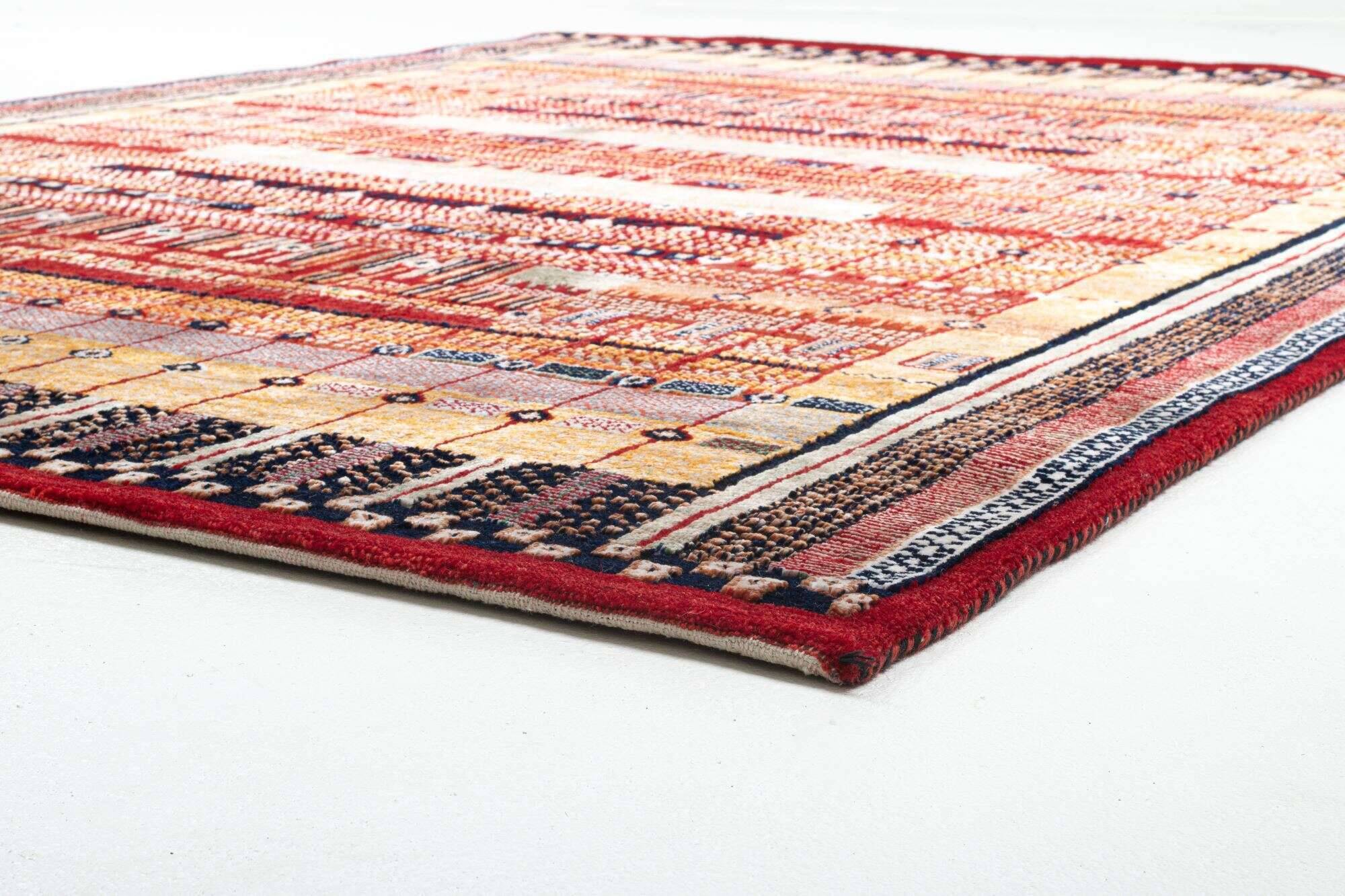 farssupersilky_mc936s_203red-multi_435761_6 Fars Super Silky 174x241cm rot Design Teppich Handgeknüpft