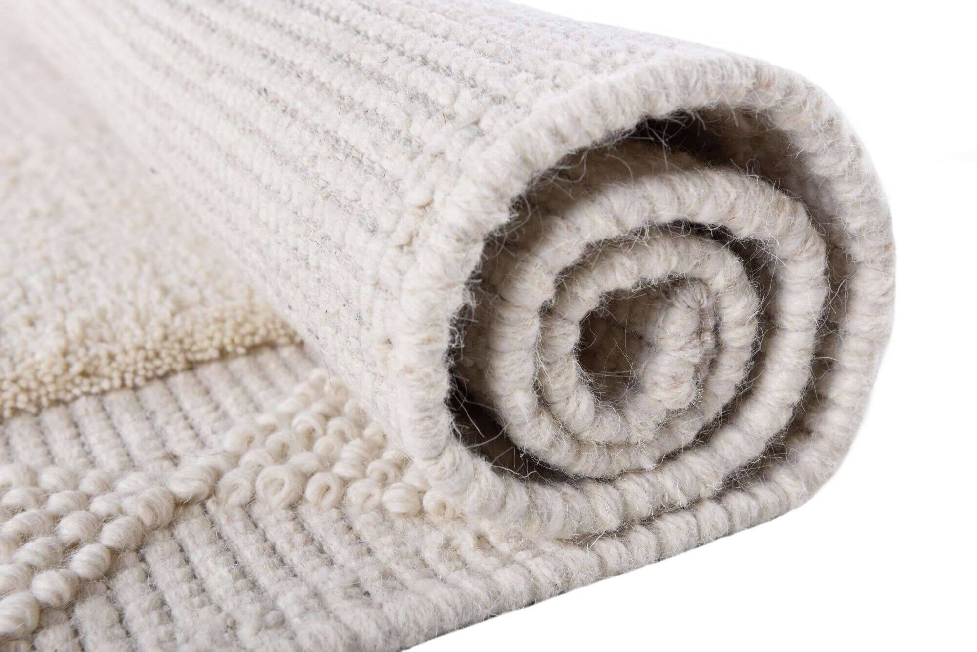 Bergen_630_100WHite_426949_11 Bergen Teppich Handgewebt reine Wolle