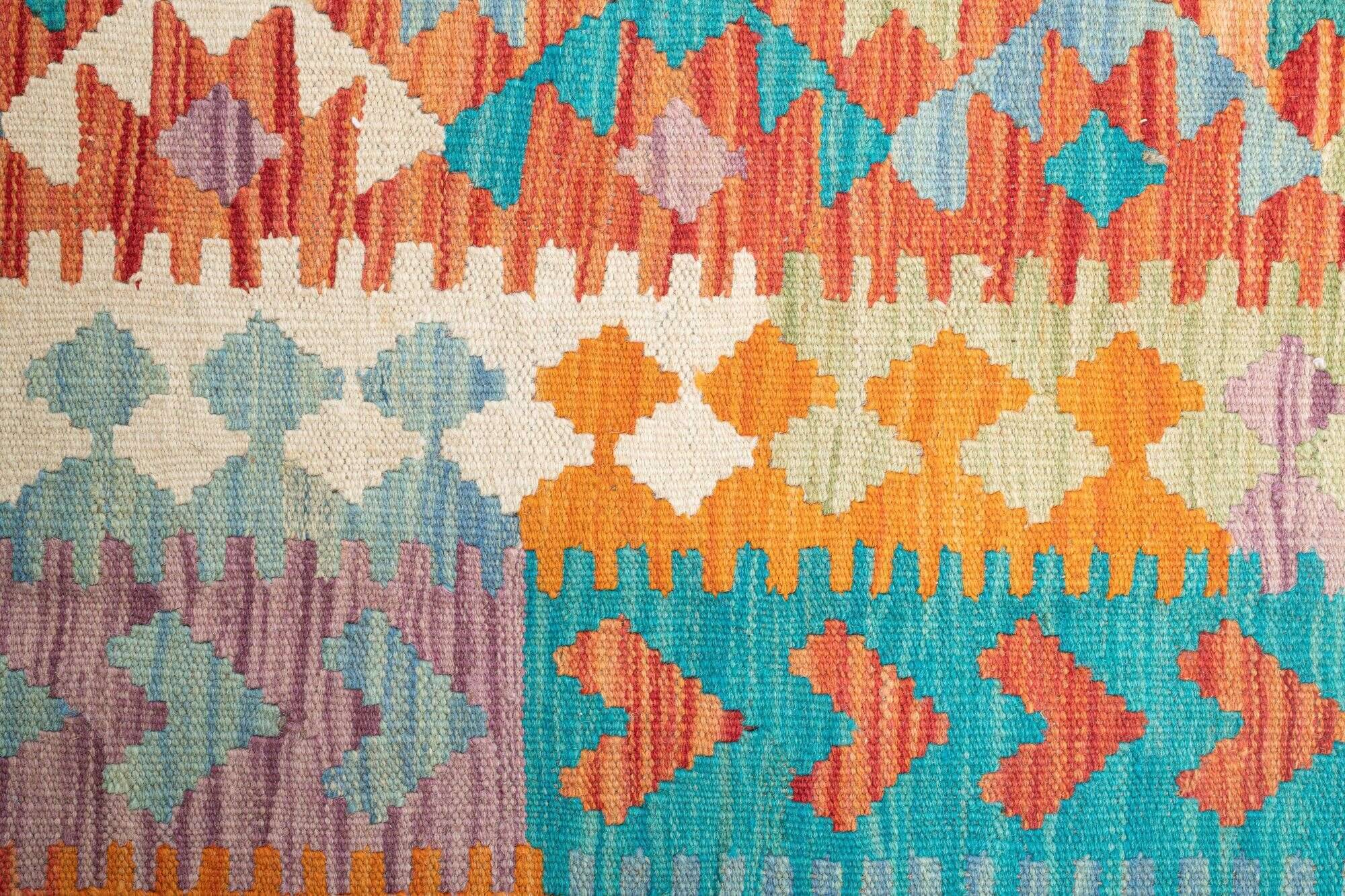 tablashah_6671_800multicolor_434952_3 Kelim Teppich Tablashah Handgewebt Schurwolle bunt 293x399cm