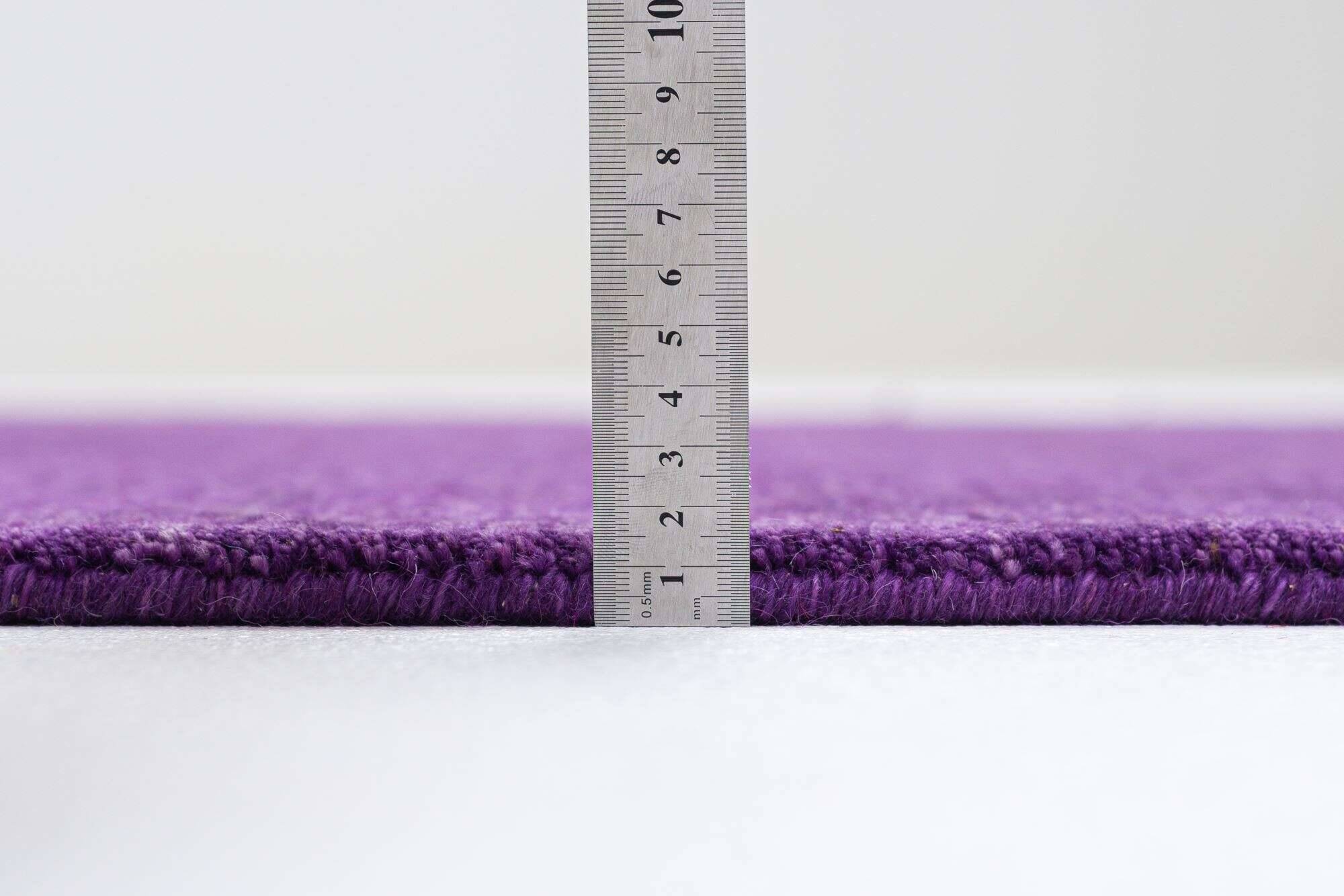 holi_uni_750purple_428762_5 Handwebteppich Holi Schurwolle Naturteppich Teppich uni