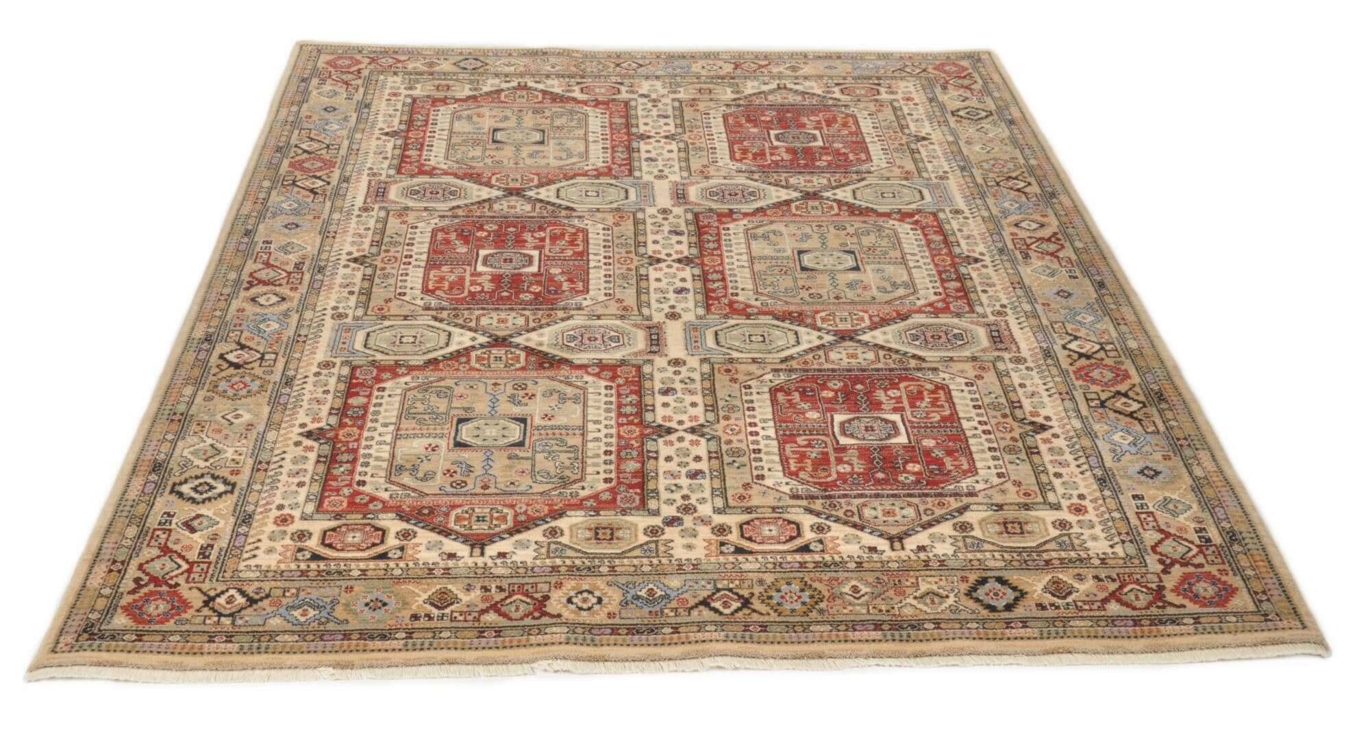 Saharna_7275_550beige_423925_22 Teppich Saharna 7275 Webteppich aus reiner Wolle