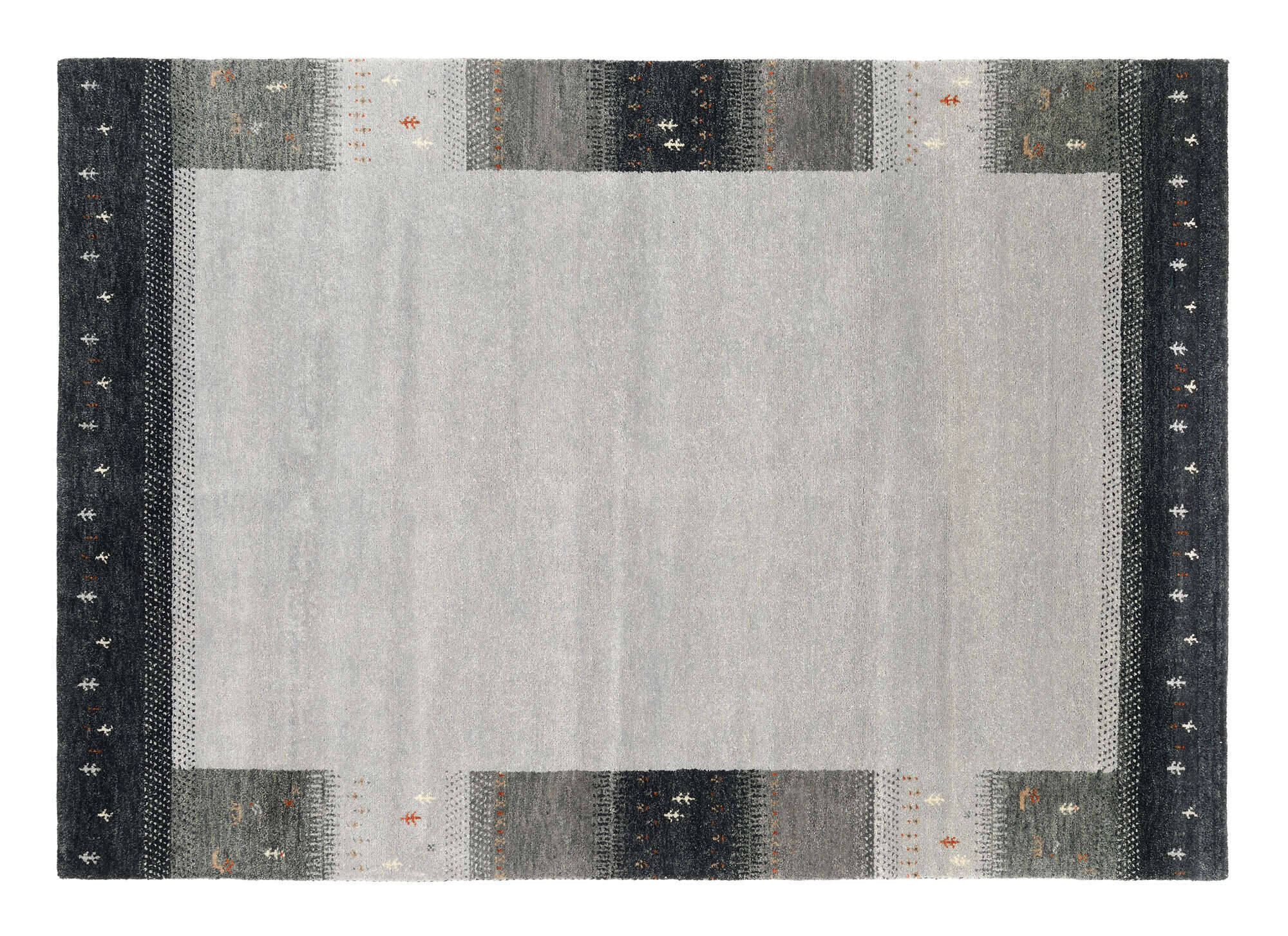 INT04-448-2 Teppich Intense Mala Gabbeh Design Handgeknüpft Schurwolle